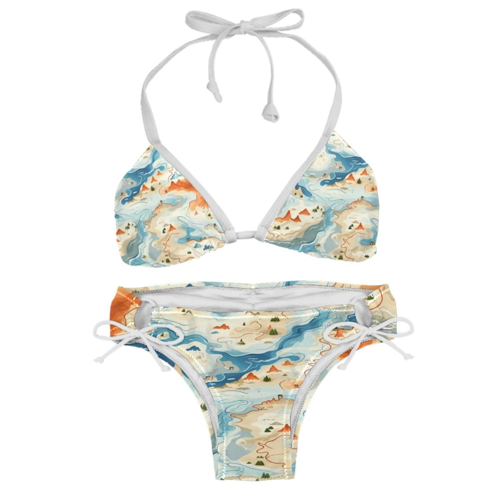 Atlas Detachable Sponge Adjustable Strap Bikini Set Two Pack Swimsuit