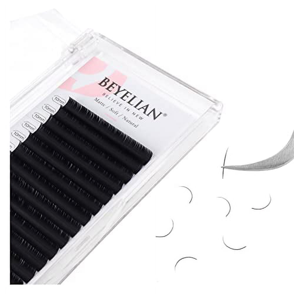 BEYELIAN Eyelash Extensions Individual Lashes 0 15mm C Curl 10mm