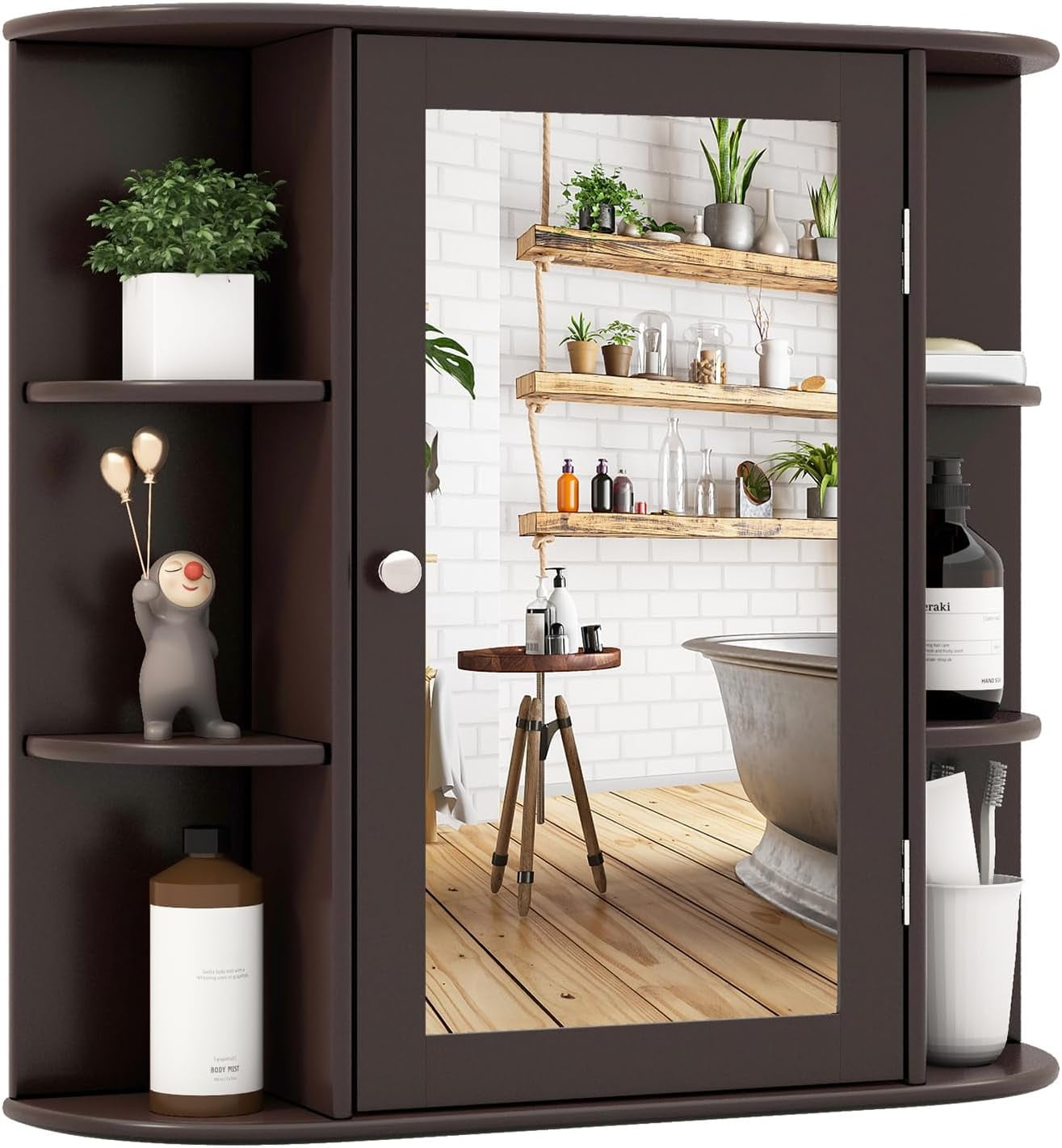 Bathroom Medicine Cabinet With Mirror Wall Mounted Bathroom Storage