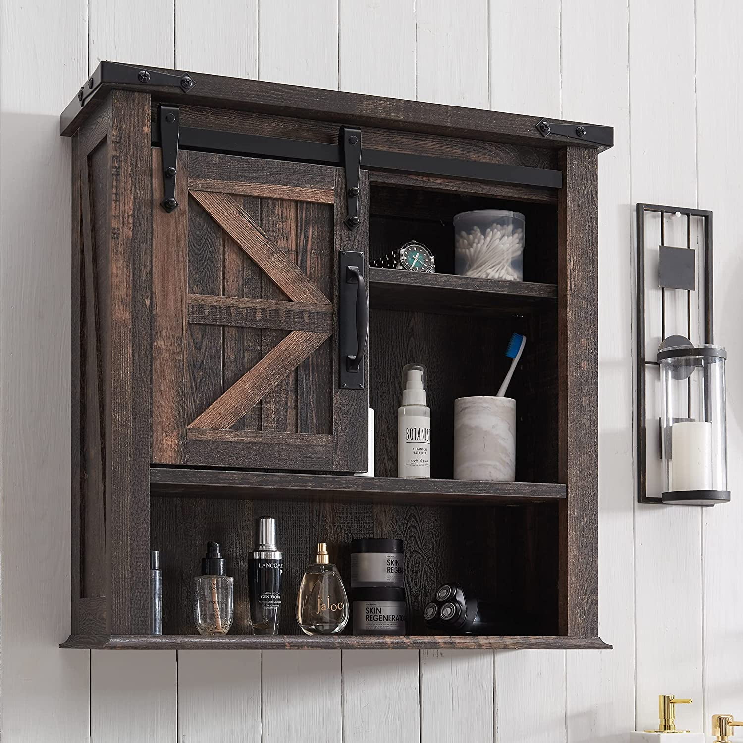 Bathroom Wall Cabinet Farmhouse Medicine Cabinet With Sliding Barn