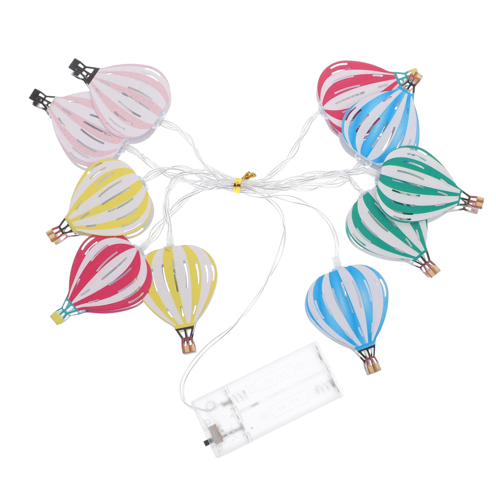 Battery Operated Splashproof LED Hot Air Balloon String Lights For Decor Unique Whimsical Design