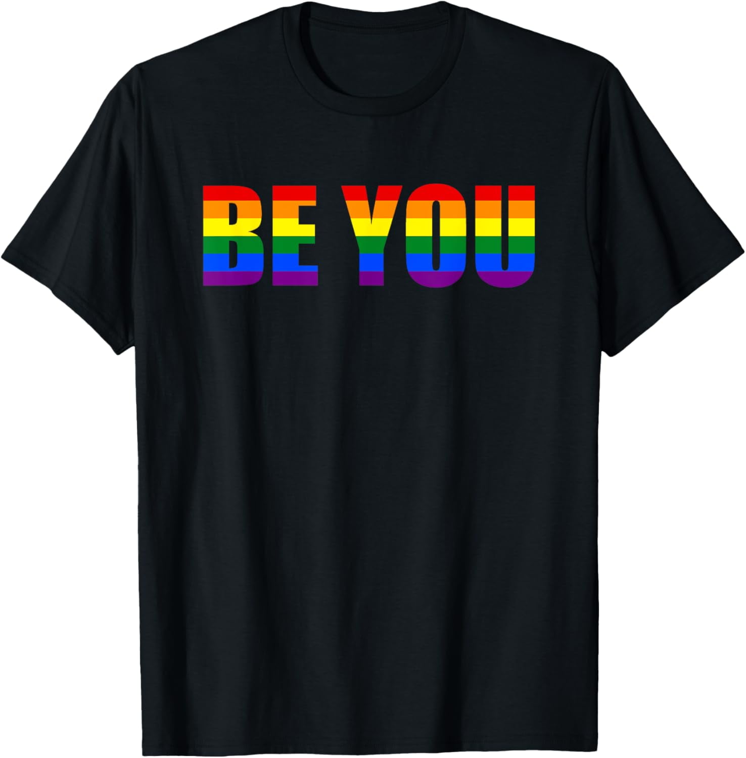 Be You Lgbt Flag Gay Pride Month Transgender T Shirt Men And Women Can Wear Black White Gifts