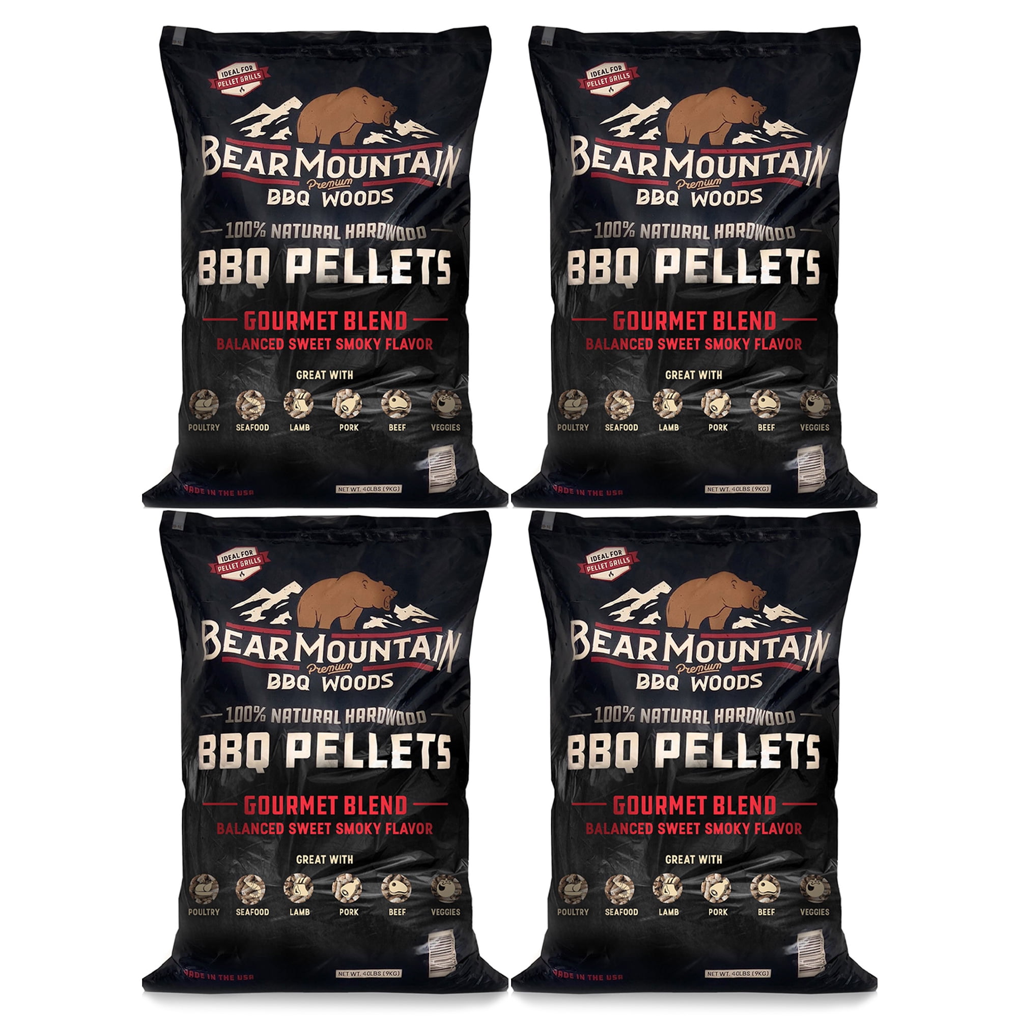 Bear Mountain Bbq All Natural Hardwood Smoker Pellets Lbs Pack