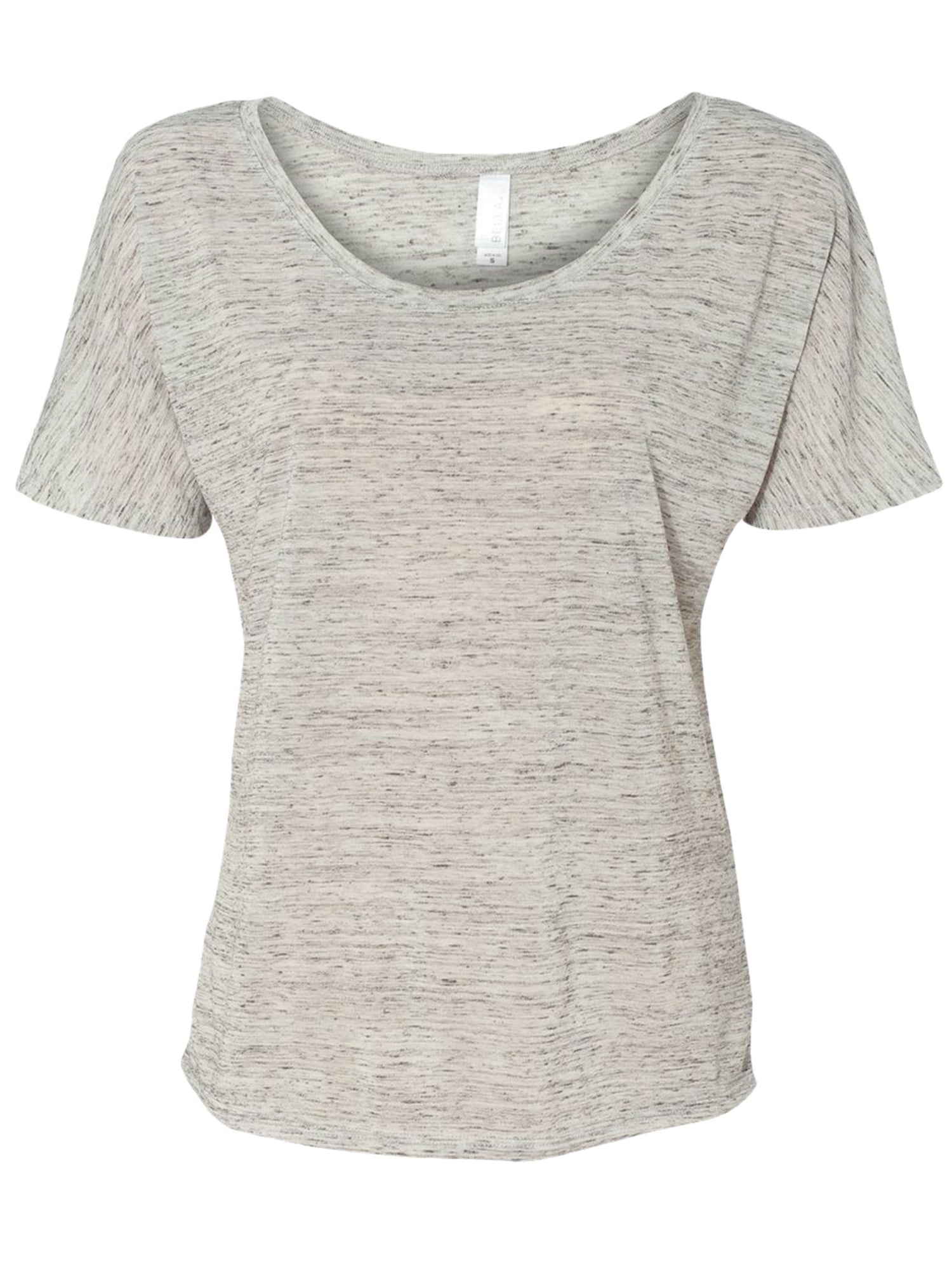 Bella Canvas Women S Slouchy Curved Scoop Neck T Shirt Style B8816