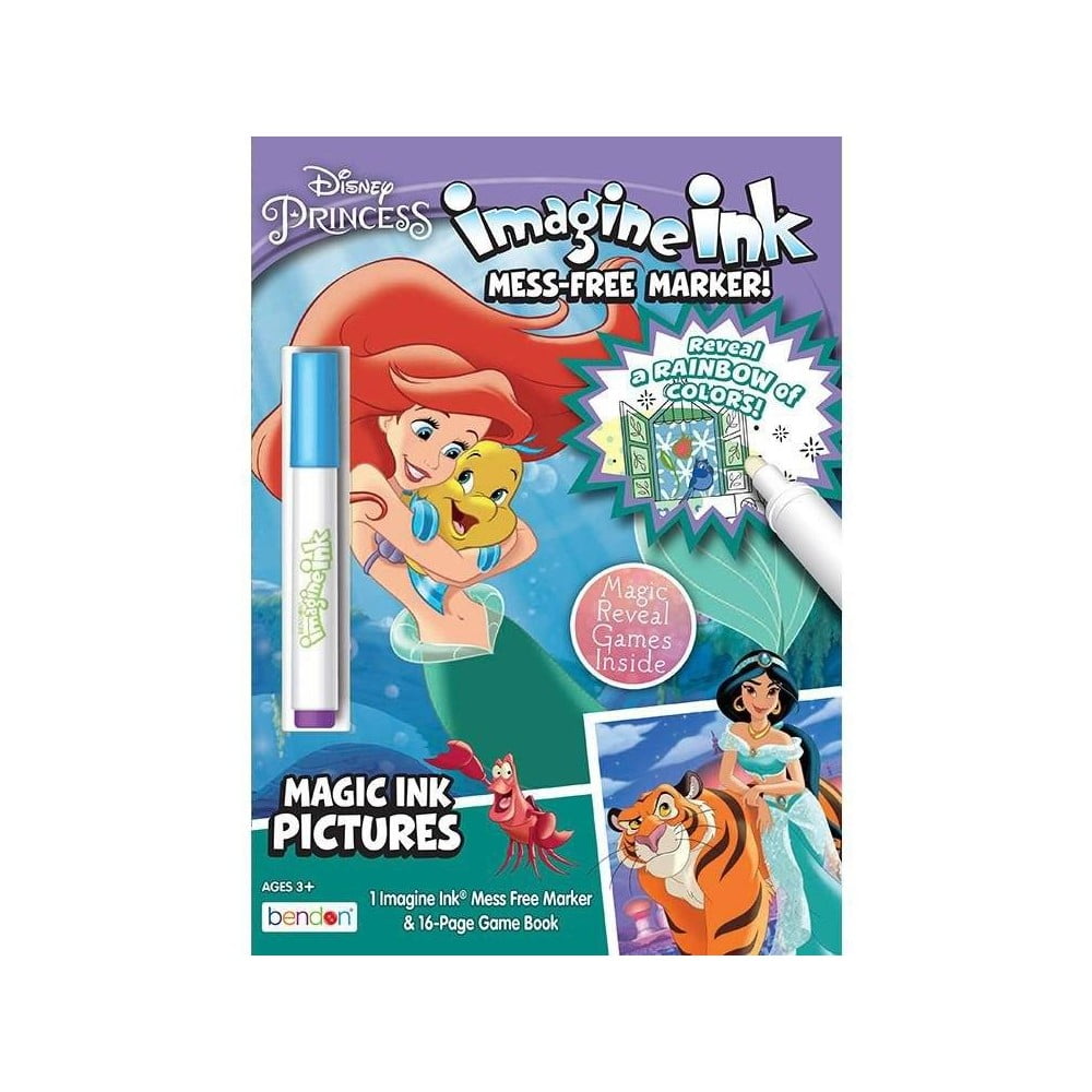 Bendon Publishing Disney Princess Imagine Ink Marker Game Book