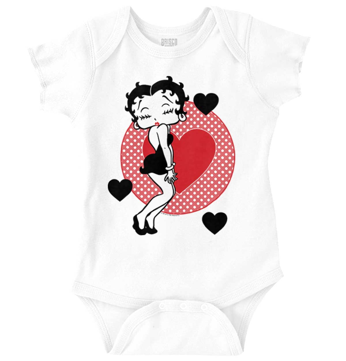 Betty Boop Cute Sassy Kissy Face Bodysuit Jumper Girls Infant Baby