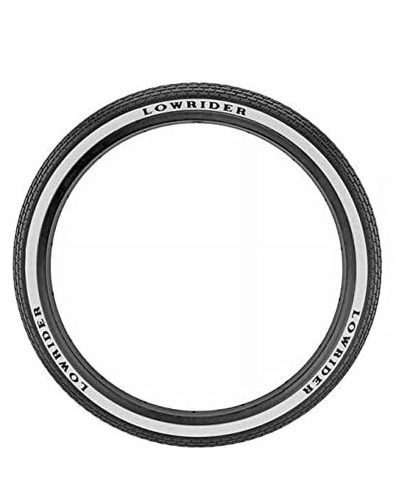 Bike Tire 20 X 1 75 Black White Side Wall Lowrider Raised Letter HF