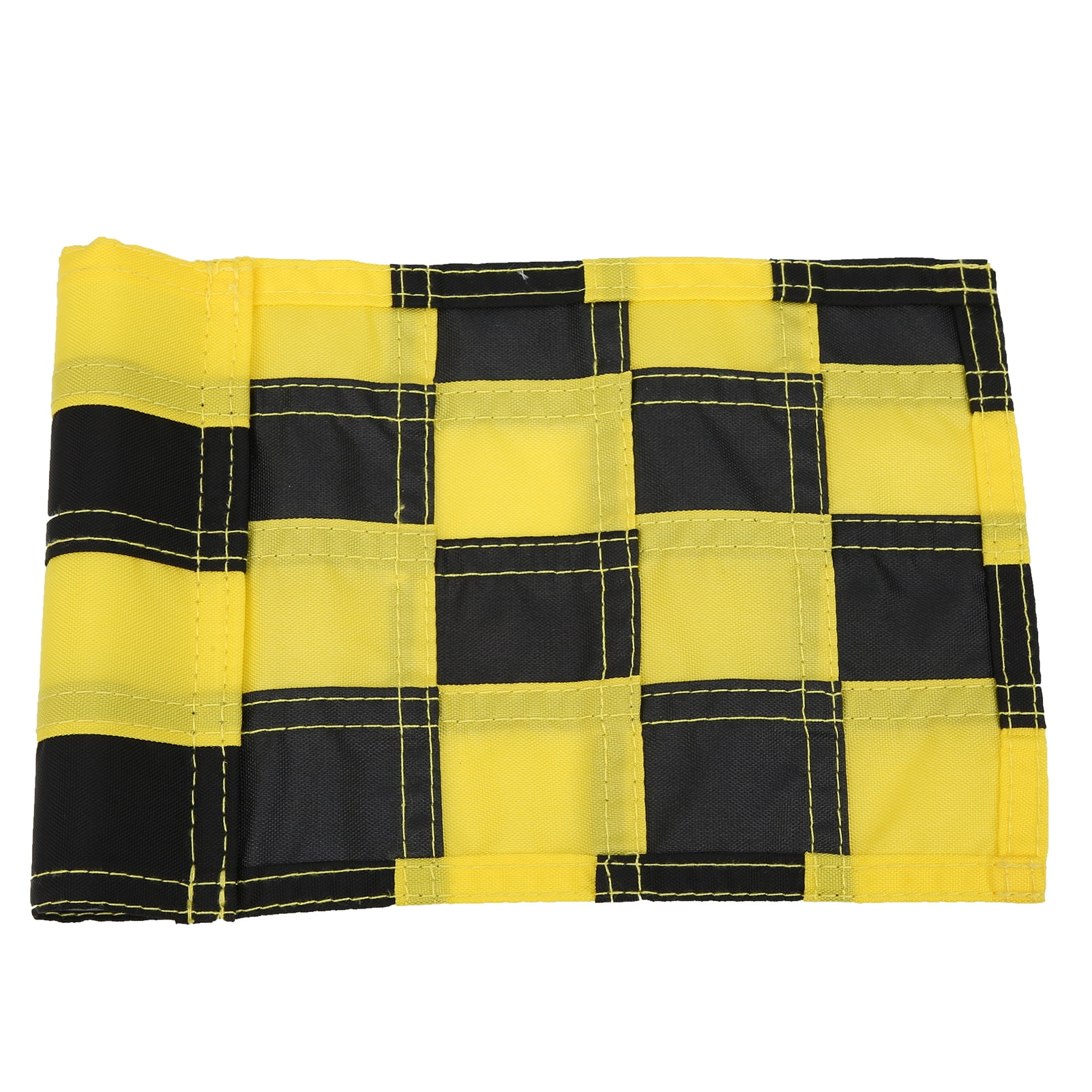 Black Yellow Checkered Golf Putting Green Flags Backyard Practice