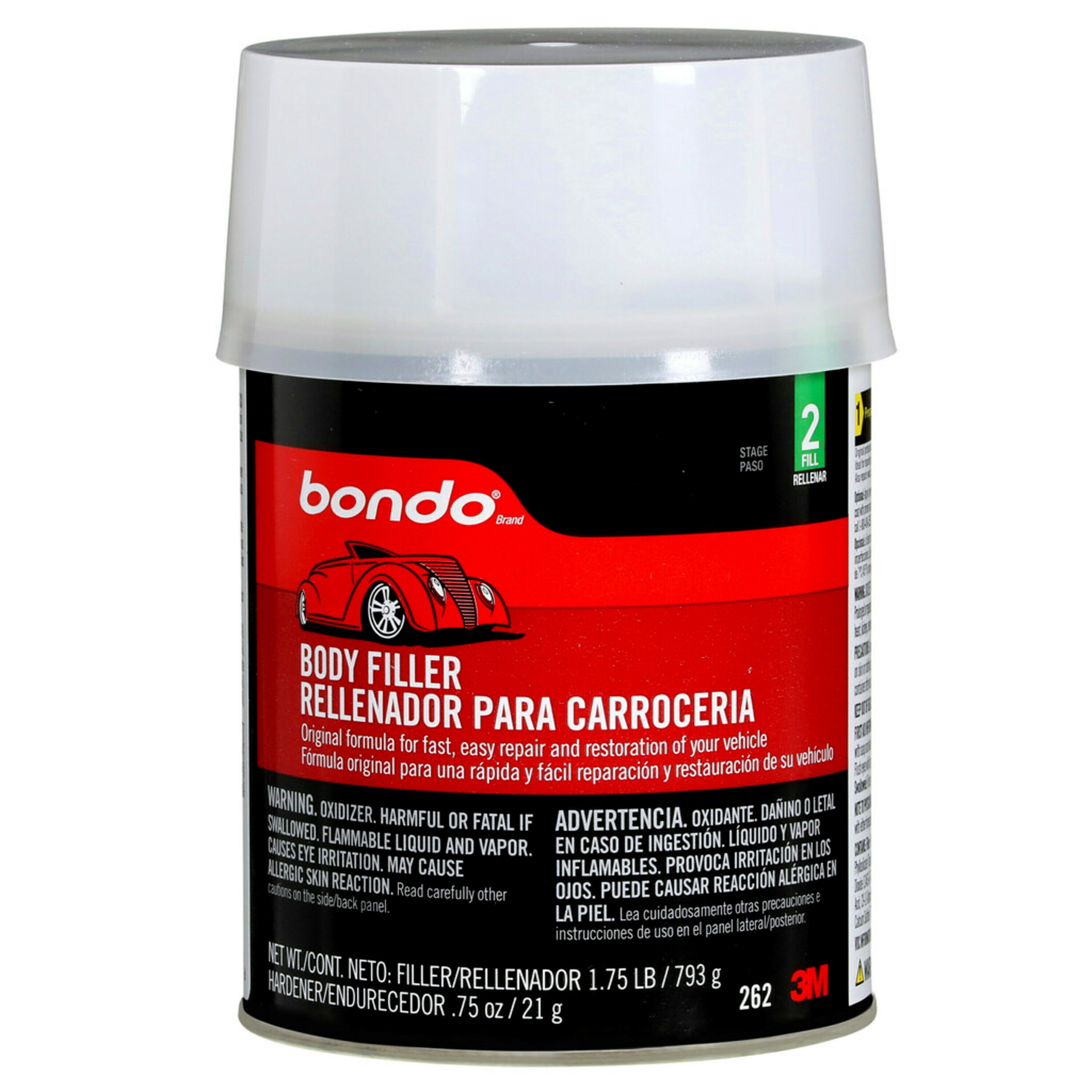 Bondo Body Filler Original Formula For Fast Easy Repair Restoration