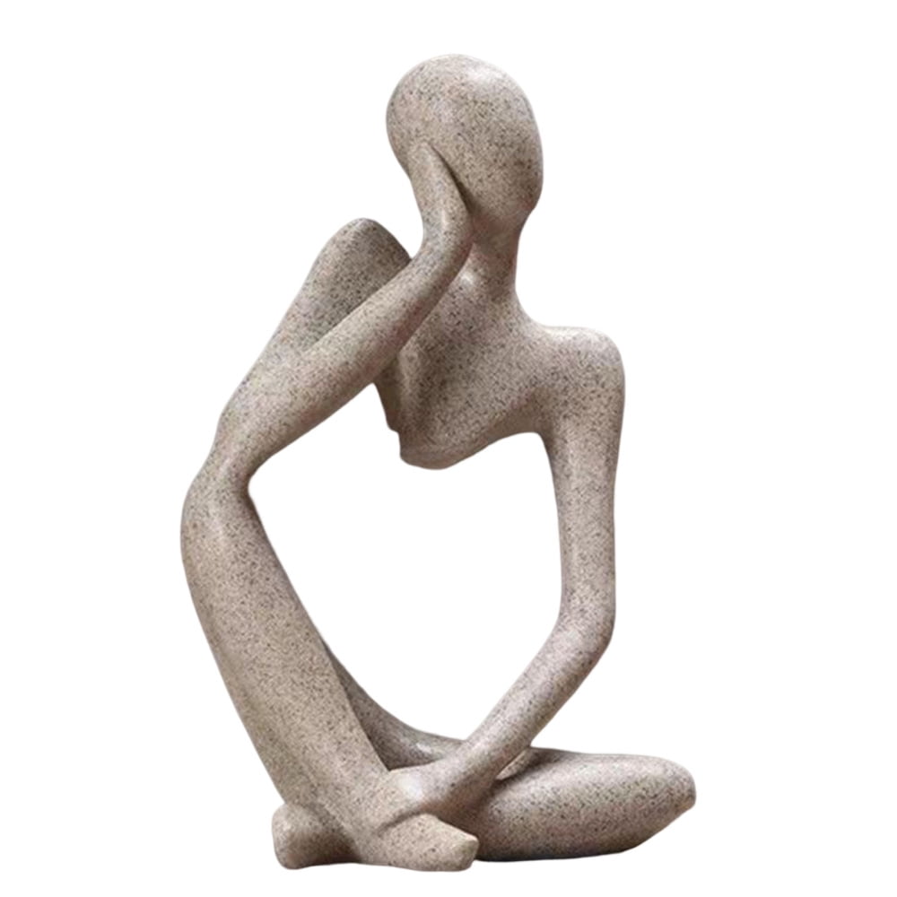 Borang Nordic Creative Thinker Statues Sandstone Resin Thinker Style