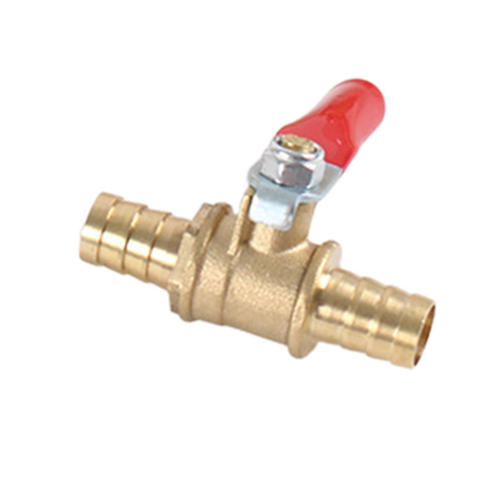 Brass Ball Valve Mm Hose Barb Valve Switch Inline Water Oil