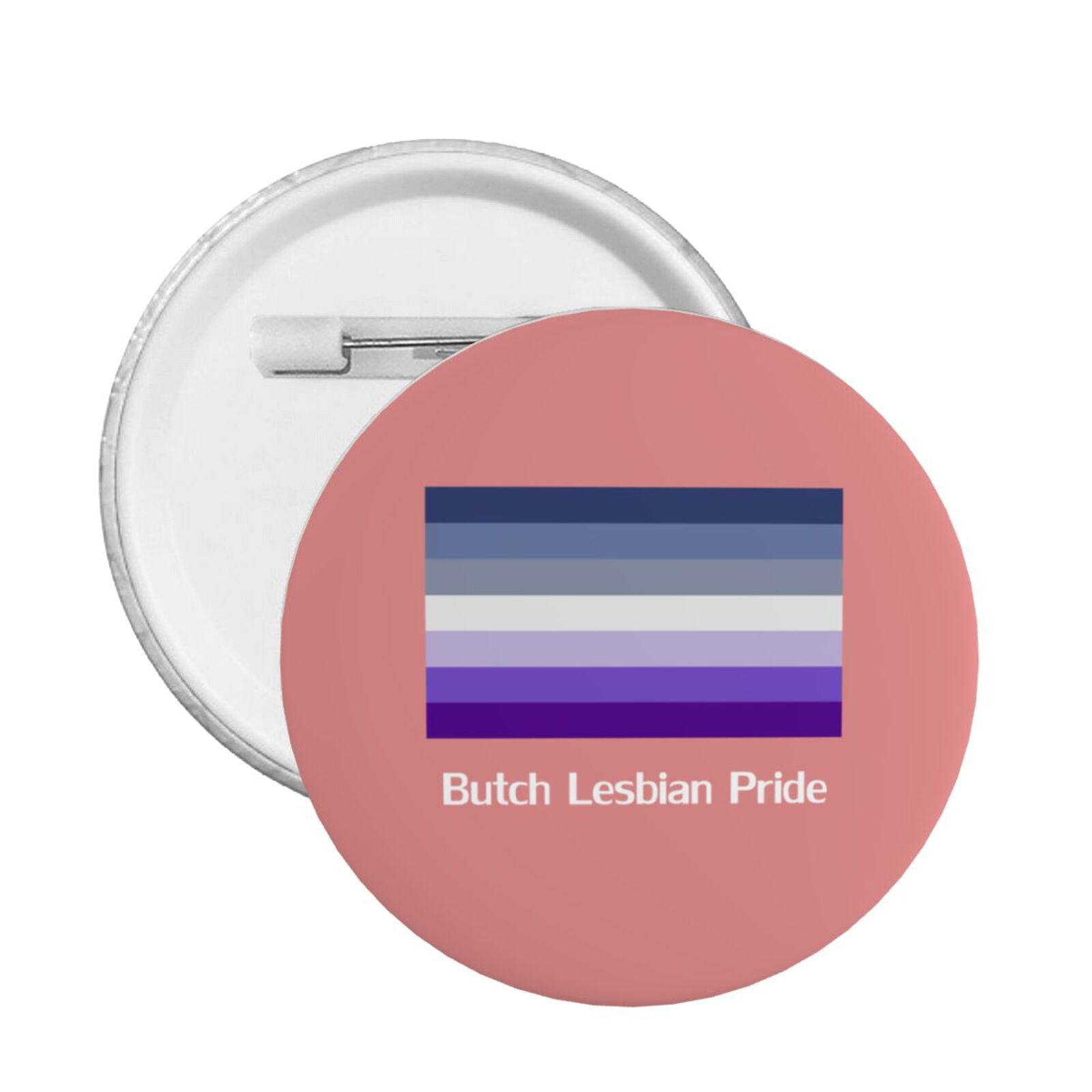 Butch Lesbian Pride Flag Circular Button Fashion Badge Decoration