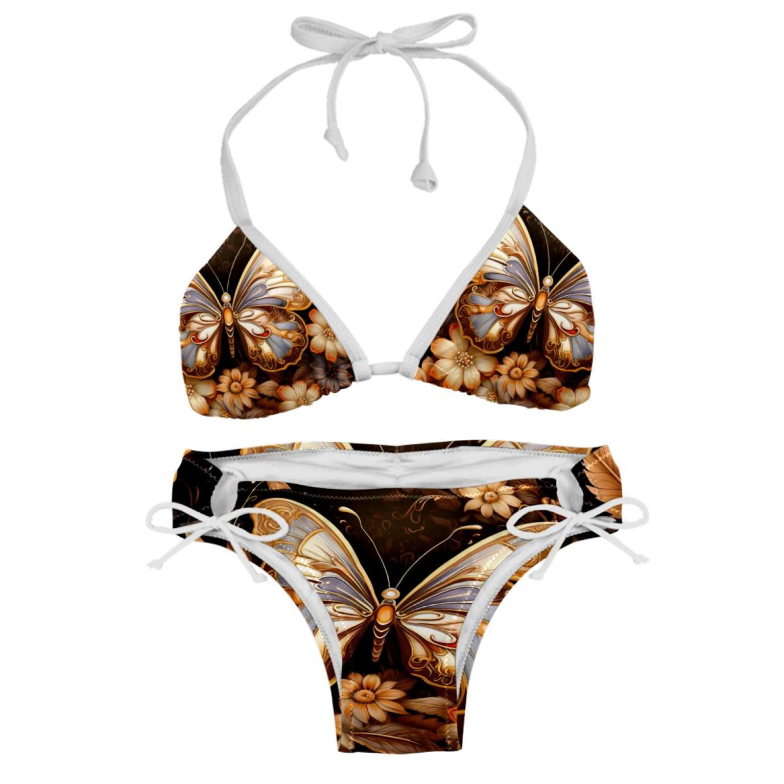 Butterfly Fission Diagram Swimming Suit Bikini Set Bikinis Detachable