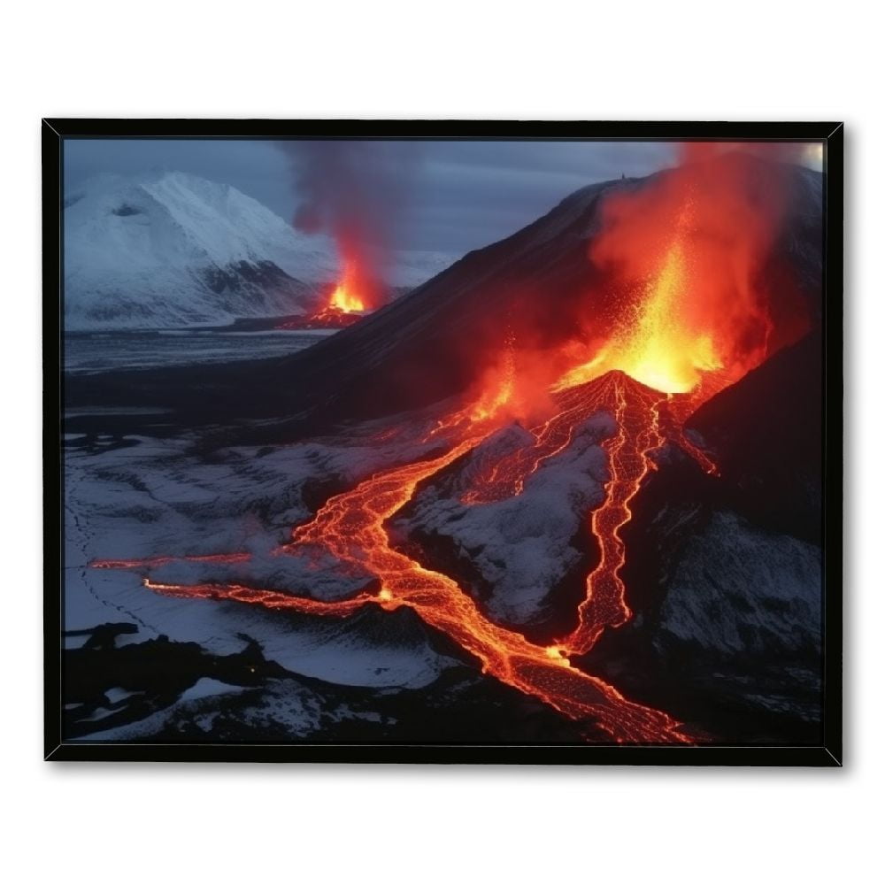 C04 GENYS Active Volcano Natural Scenery Volcano Eruption Magma Flow