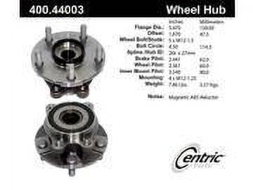 Centric Parts Hub Fits Select Toyota Rav