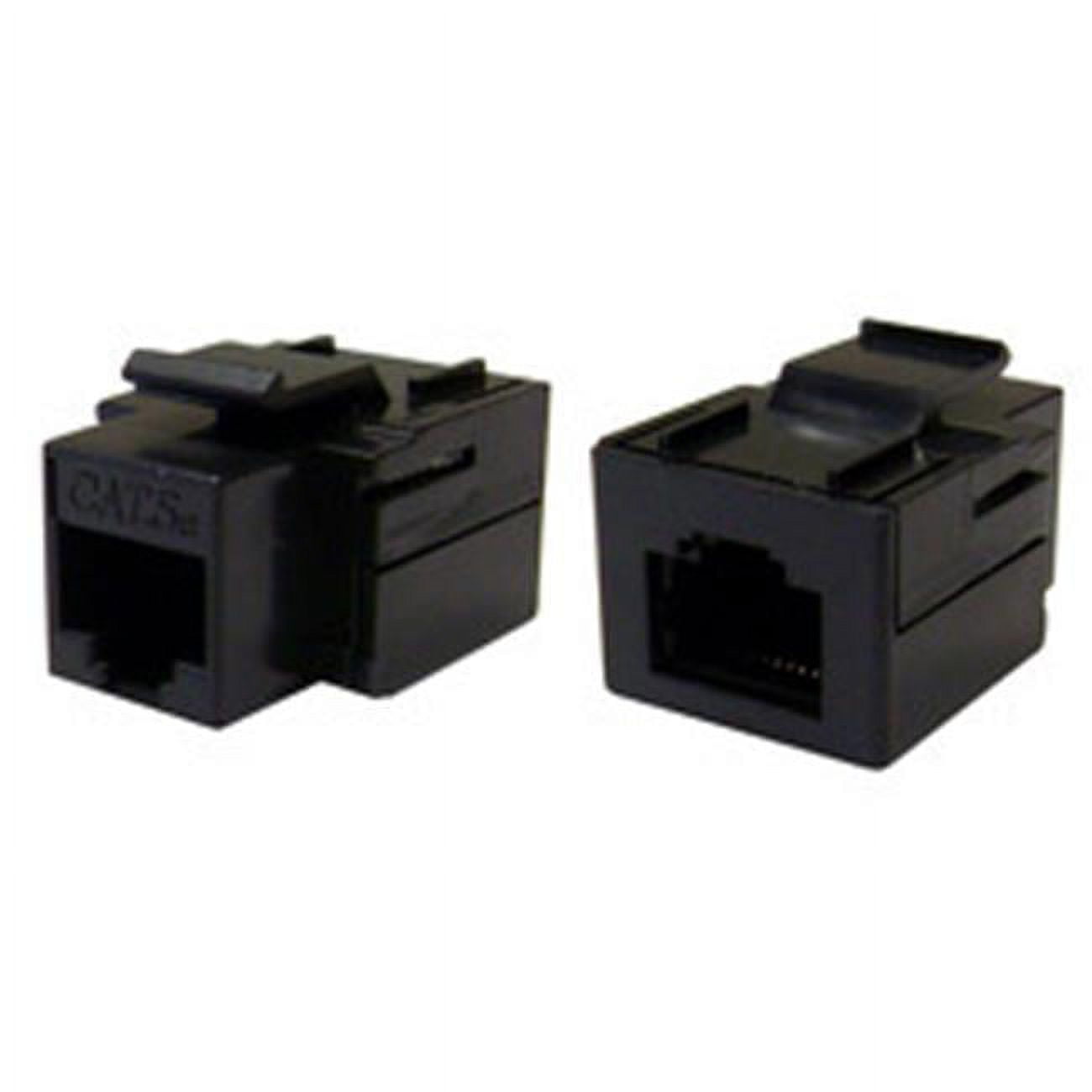 Cablewholesale Cat E Keystone Inline Coupler Black Rj Female Black