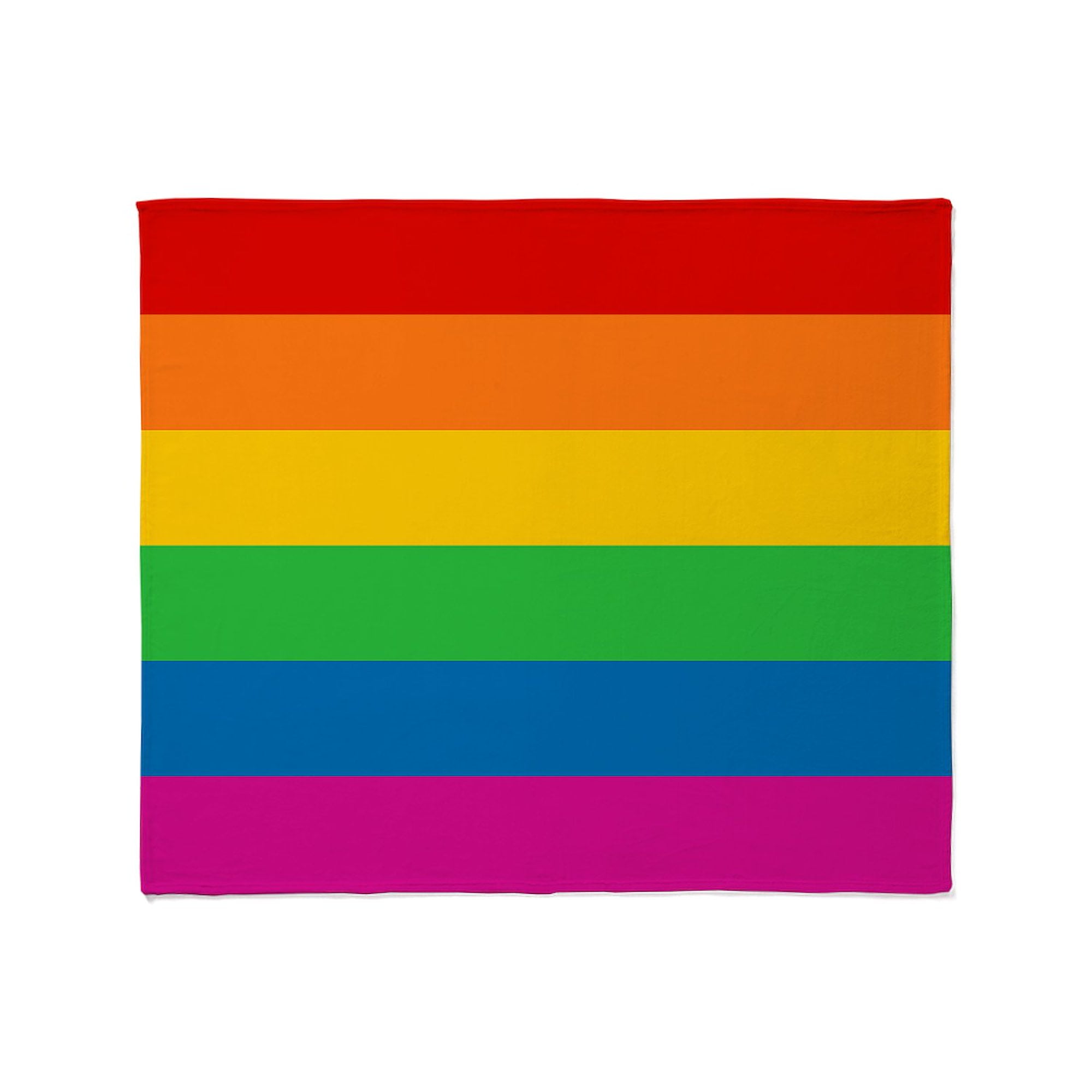 Cafepress Gay Pride Rainbow Flag Throw Blanket Soft Fleece Throw