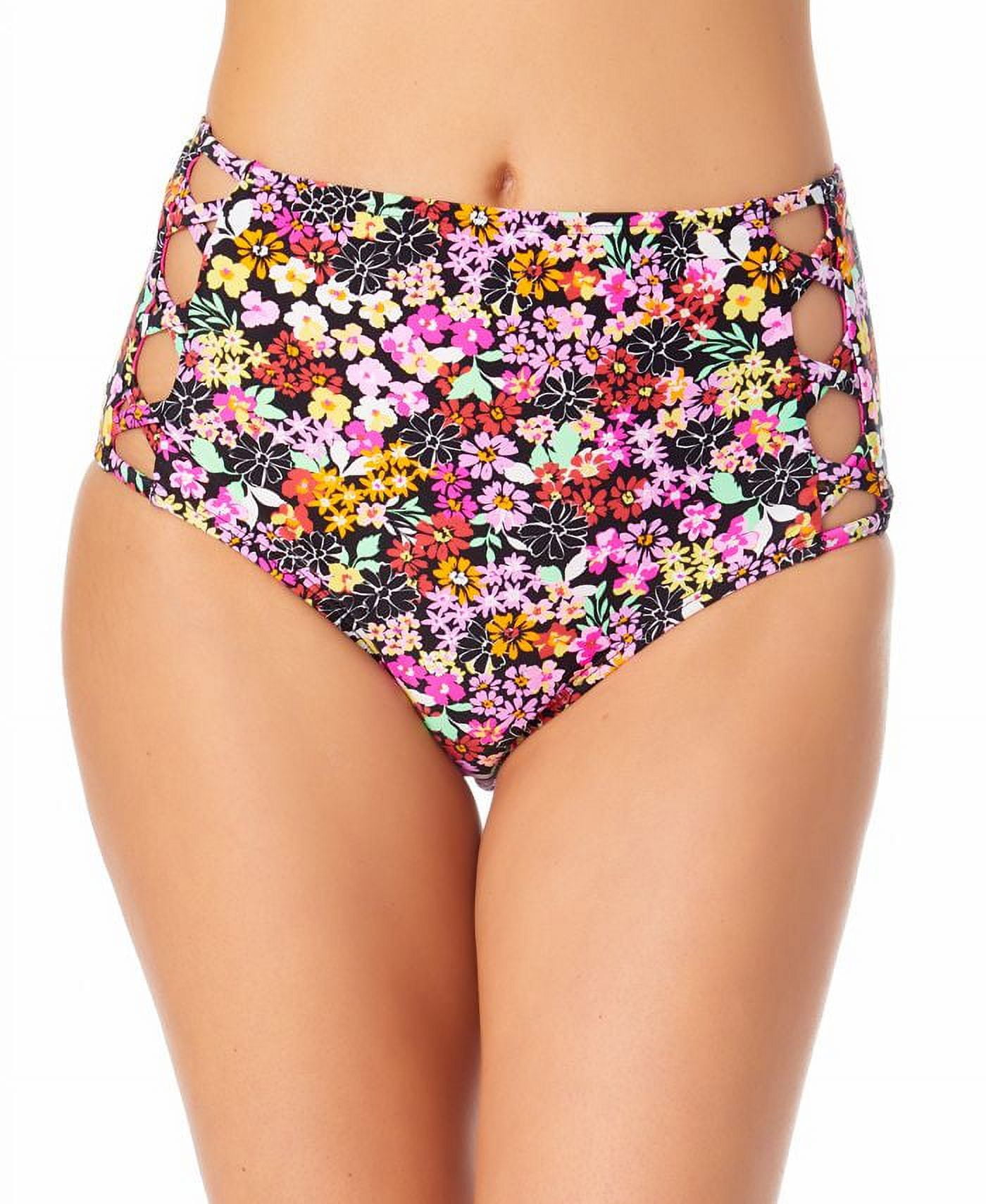 California Waves Junior S High Rise Strappy Side Bikini Bottoms