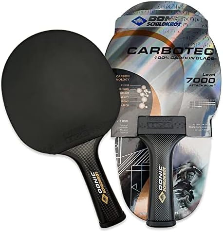 CarboTec 7000 Table Tennis Racket 100 Carbon Concave Handle 2 3 Mm