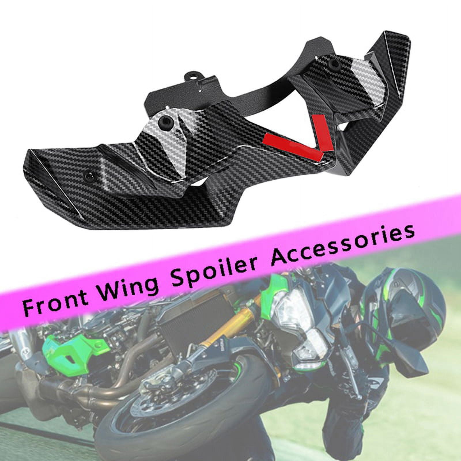 Carbon Fiber Motorcycle Fairing Front Spoiler Winglet Aerodynamic Wing