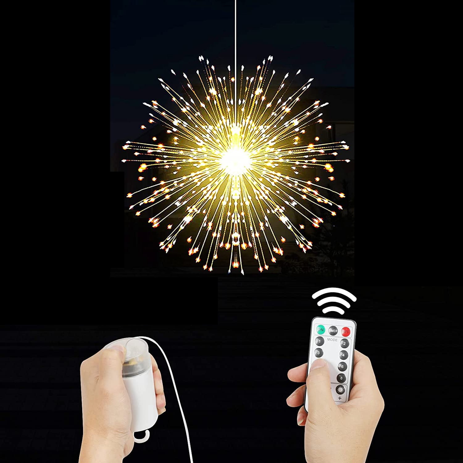 Casewin Firework Lights Copper Wire Led Starburst Lights Dimmable