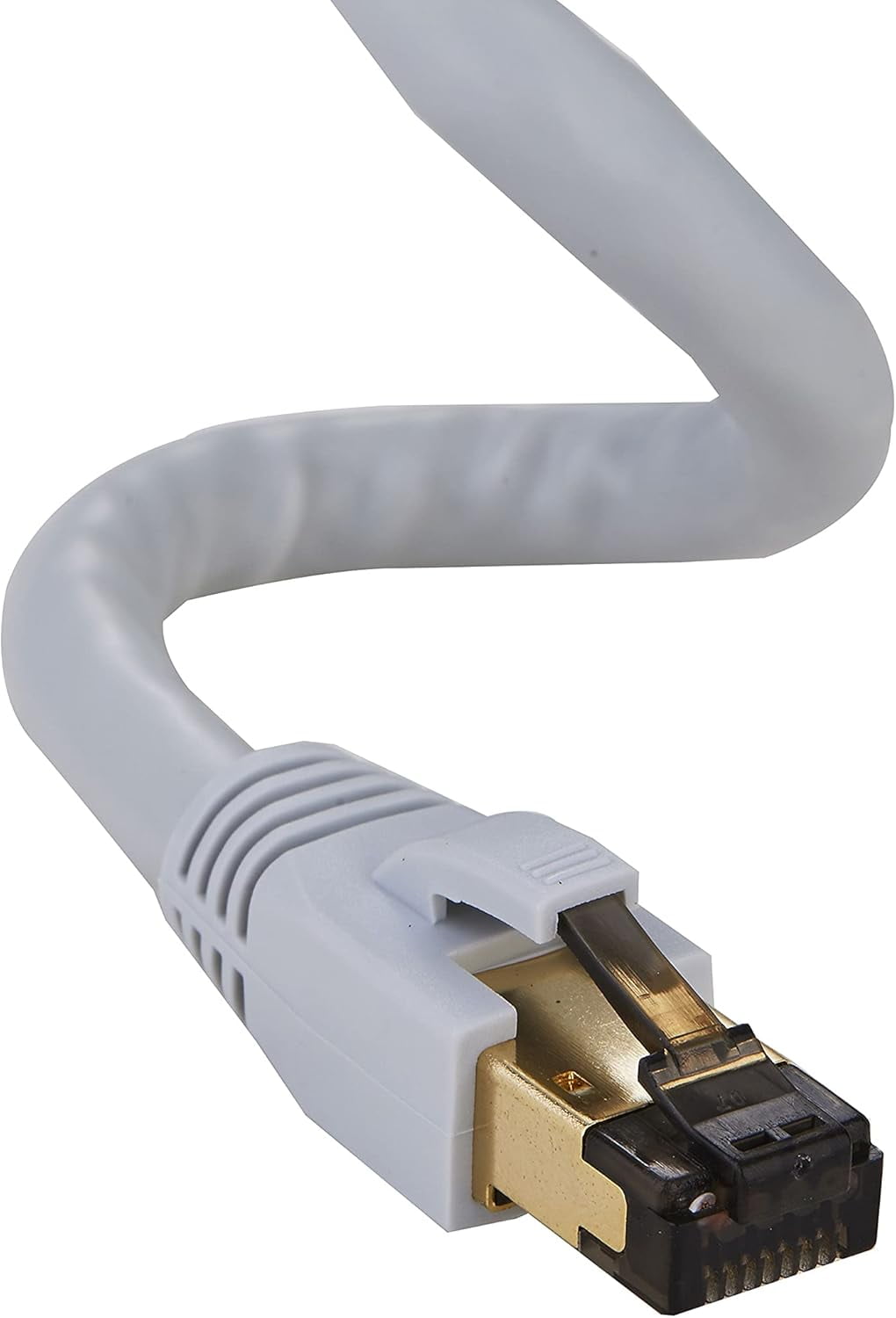 Cat8 Grey 3Ft Sftp Ethernet Patch Cable 40Gbps 2000Mhz Connection 26Awg