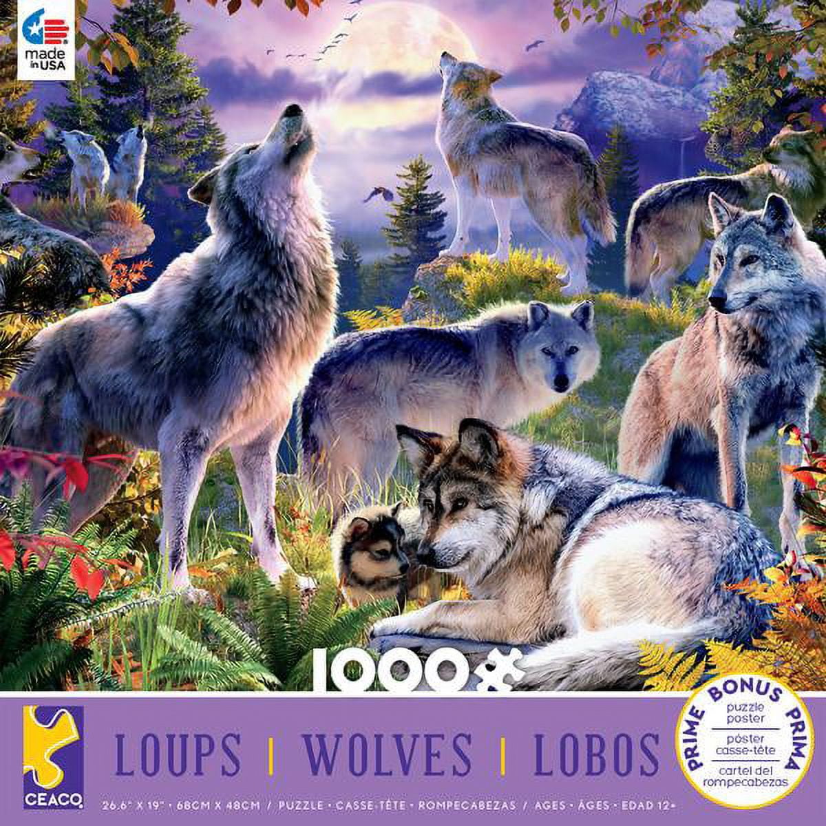 Ceaco Wolves Wolf Pack Piece Jigsaw Puzzle Walmart