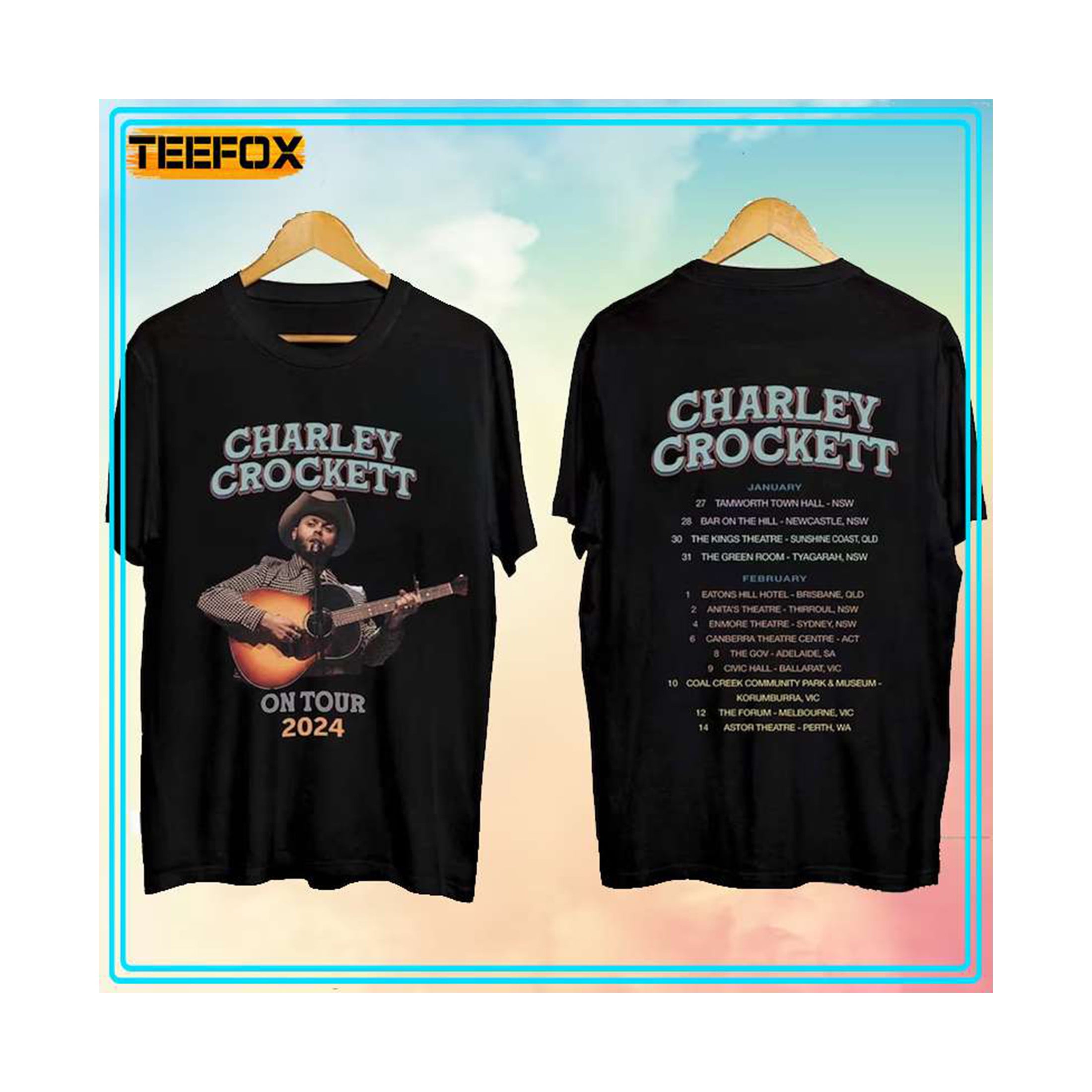 Charley Crockett On Tour 2024 Concert Dates T Shirt Walmart