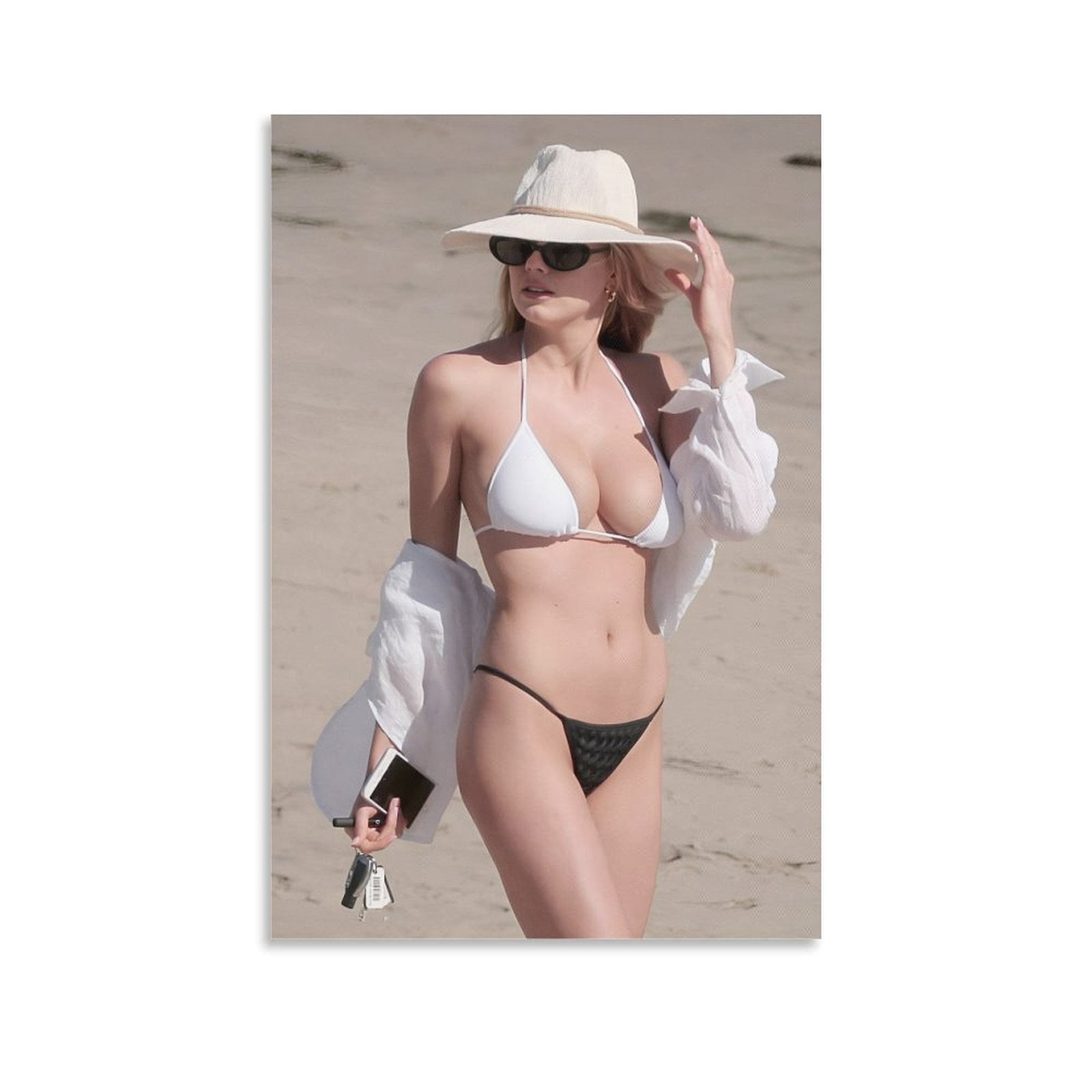 Charlotte McKinney Poster Sexy De Bikini Modelo Big Boobs Art Poster Canvas Painting Decor