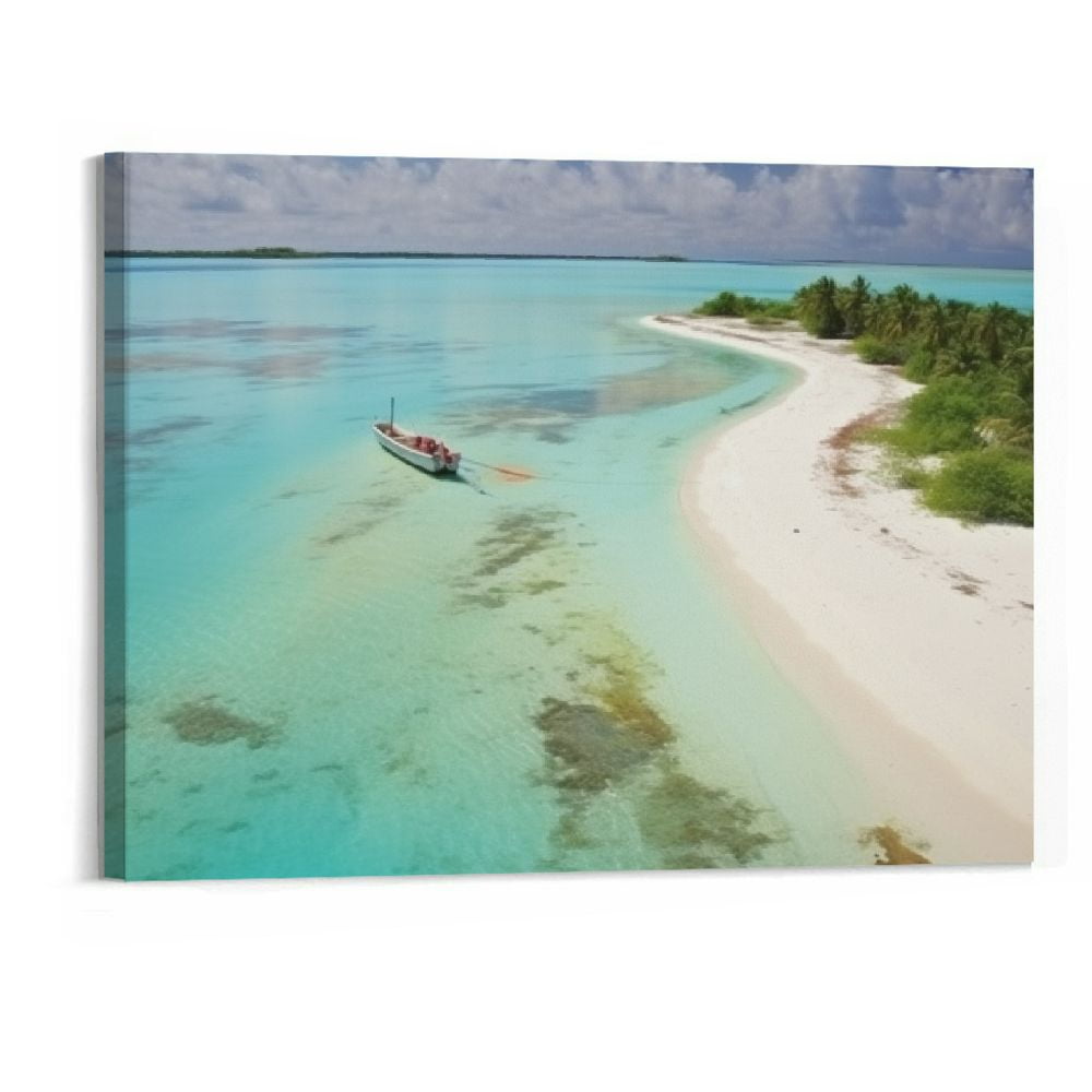 Chilfamy Beach Canvas Wall Art For Living Room Coastal Nature Picture