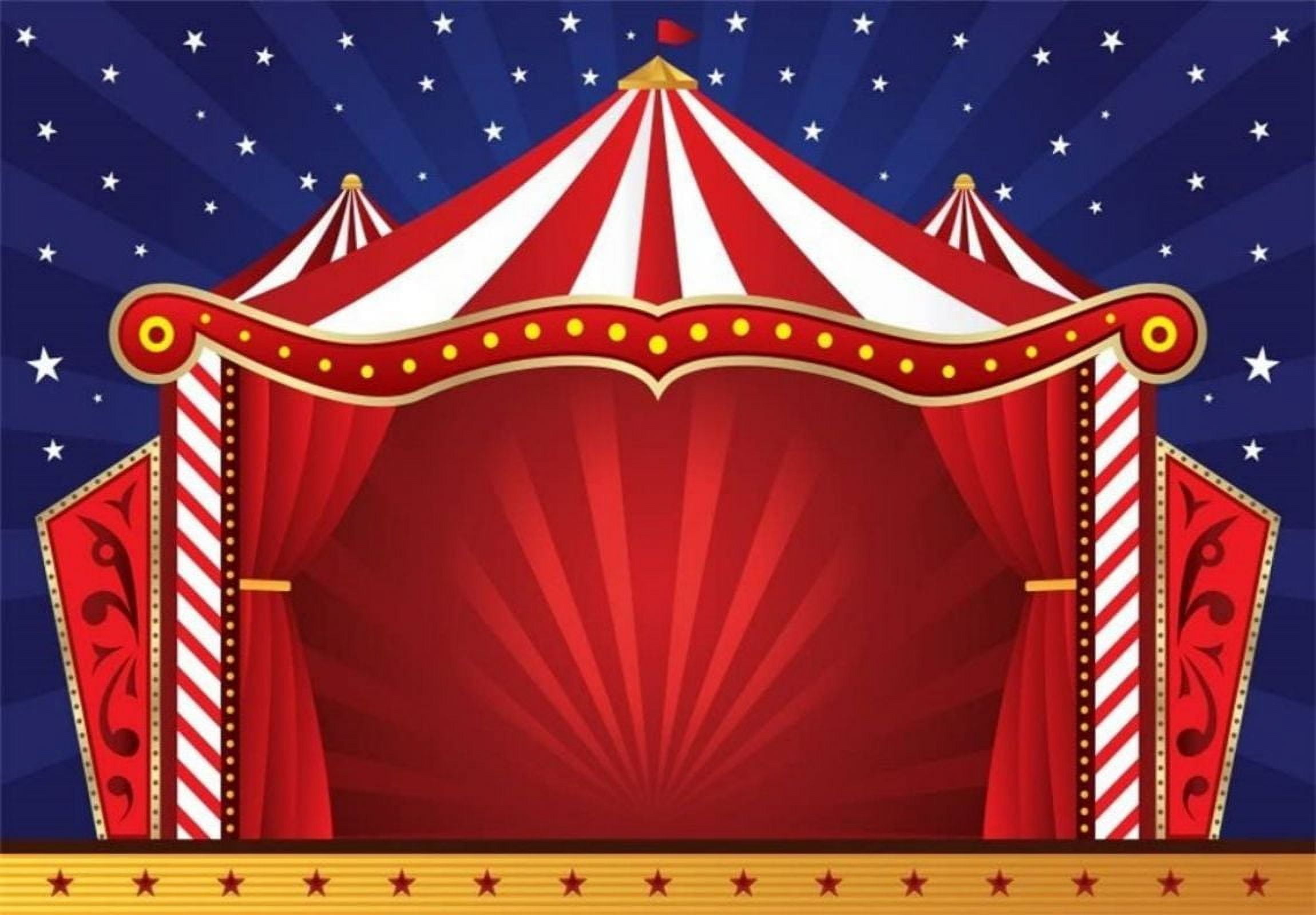 Circus Background Photography Backdrops Carnival Accessories Party