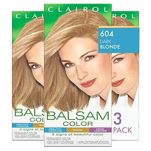 Clairol Balsam Permanent Hair Dye Dark Blonde Hair Color Pack Of