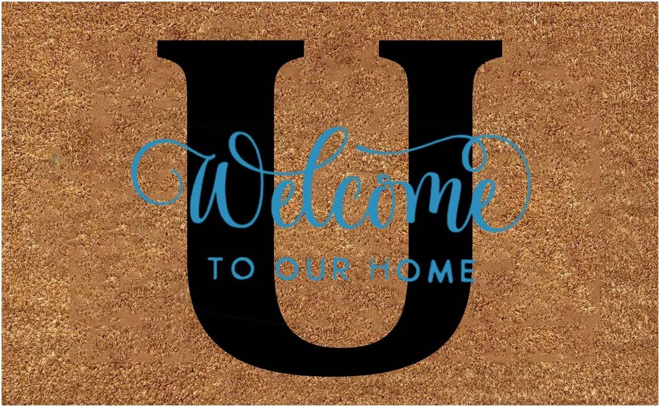 Coco Coir Door Mat With Heavy Duty Backing Welcome Doormat Funny A To