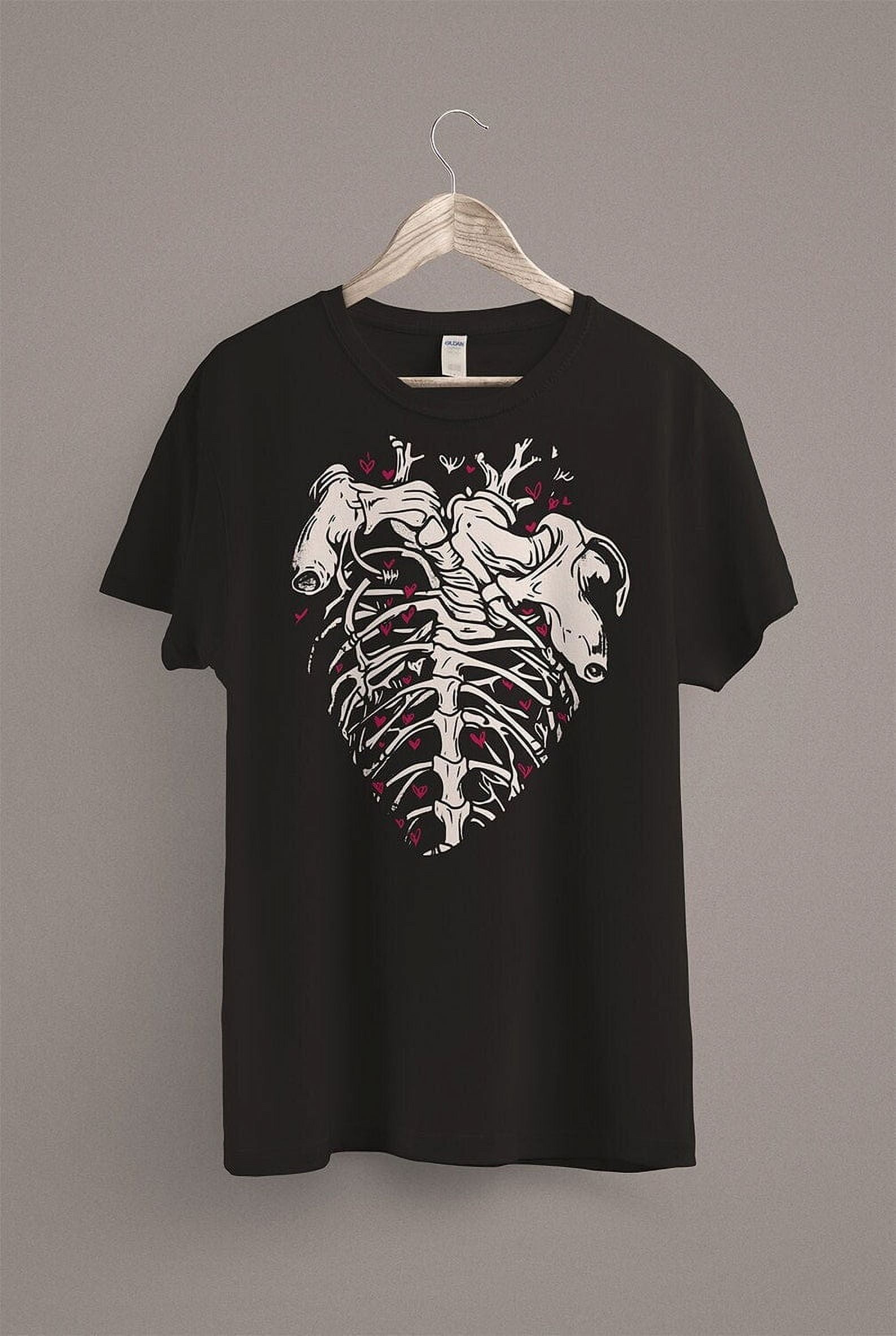 Creepy Cute Rib Cage T Shirt Pastel Goth Skeleton Punk Shirt Witch