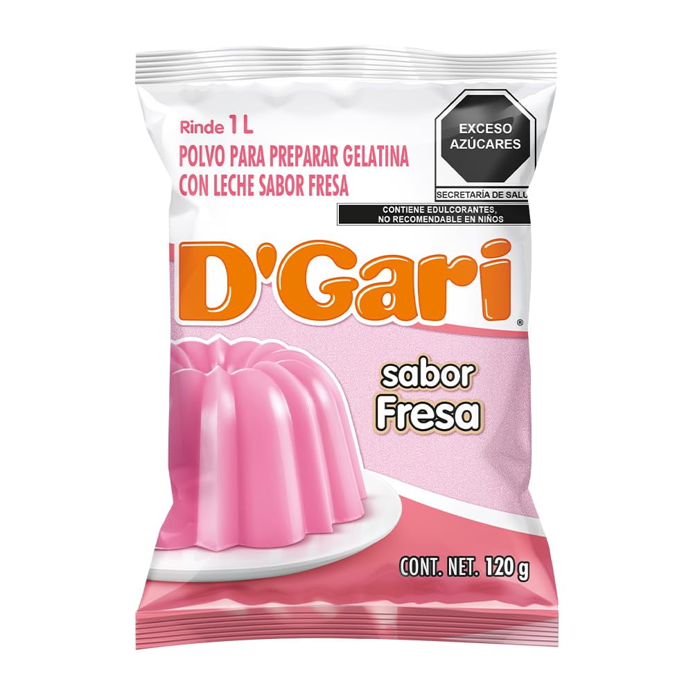 D Gari Gelatin Dessert Strawberry Dgari Fresa Pack Strawberry