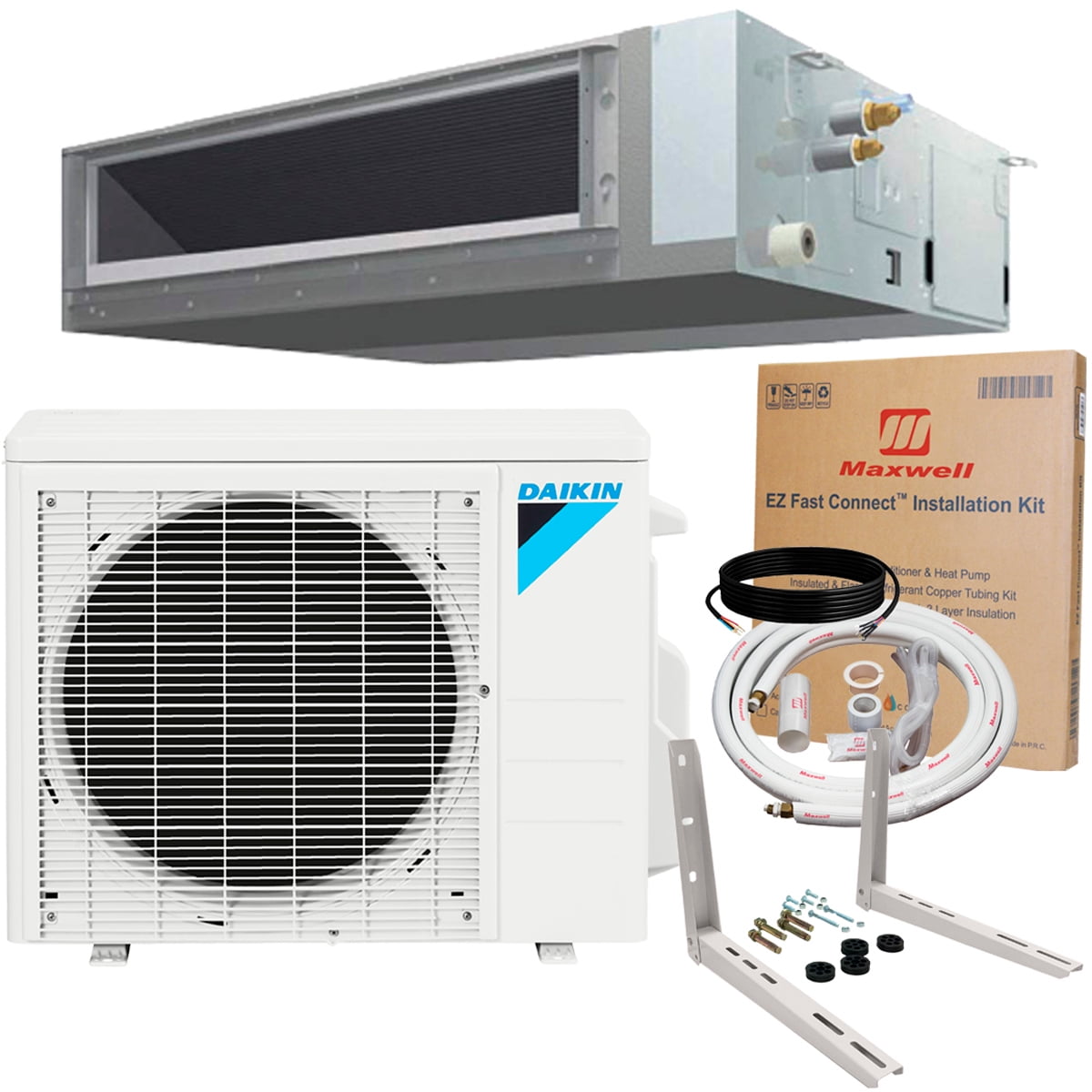 Daikin Btu Seer Concealed Ducted Mini Split Heat Pump Air