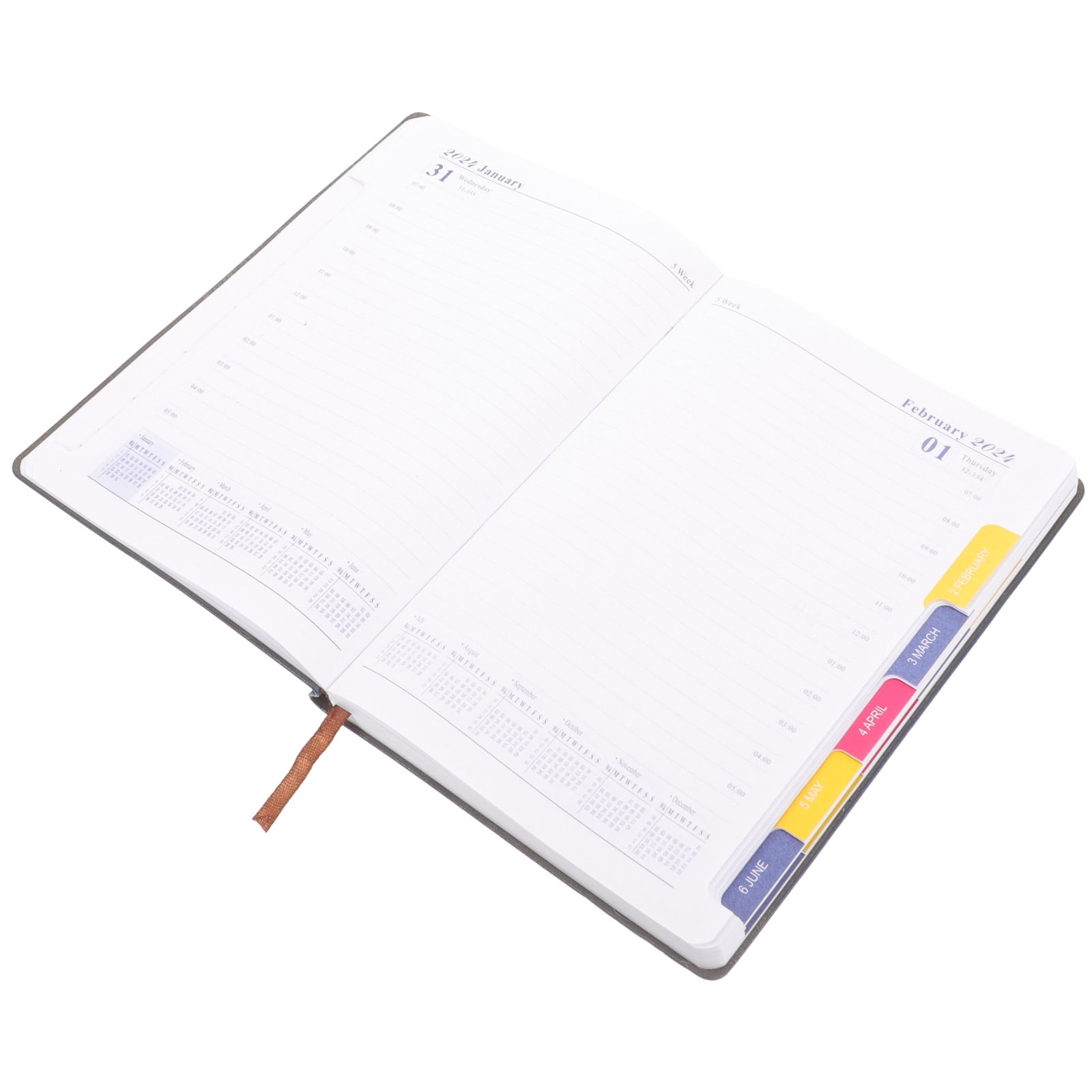 Daily Planner Agenda Book English Notepad And Monthly Blue