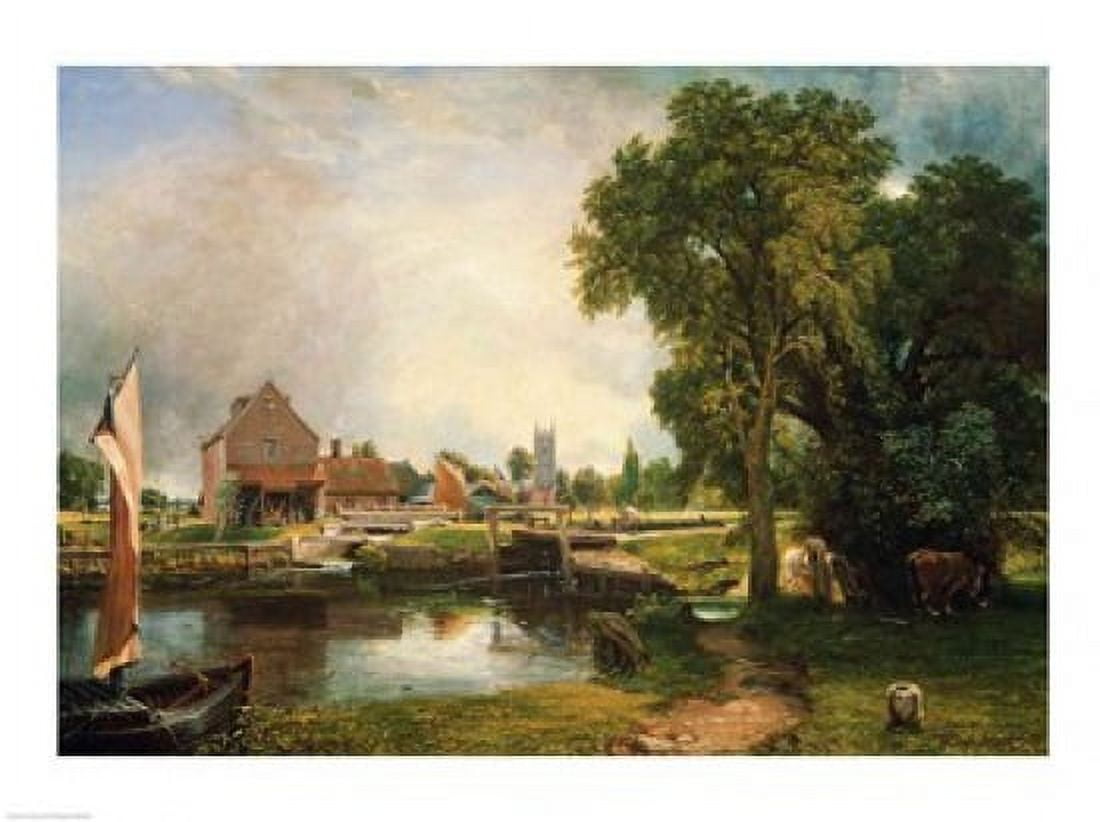 Dedham Lock And Mill Poster Print By John Constable X