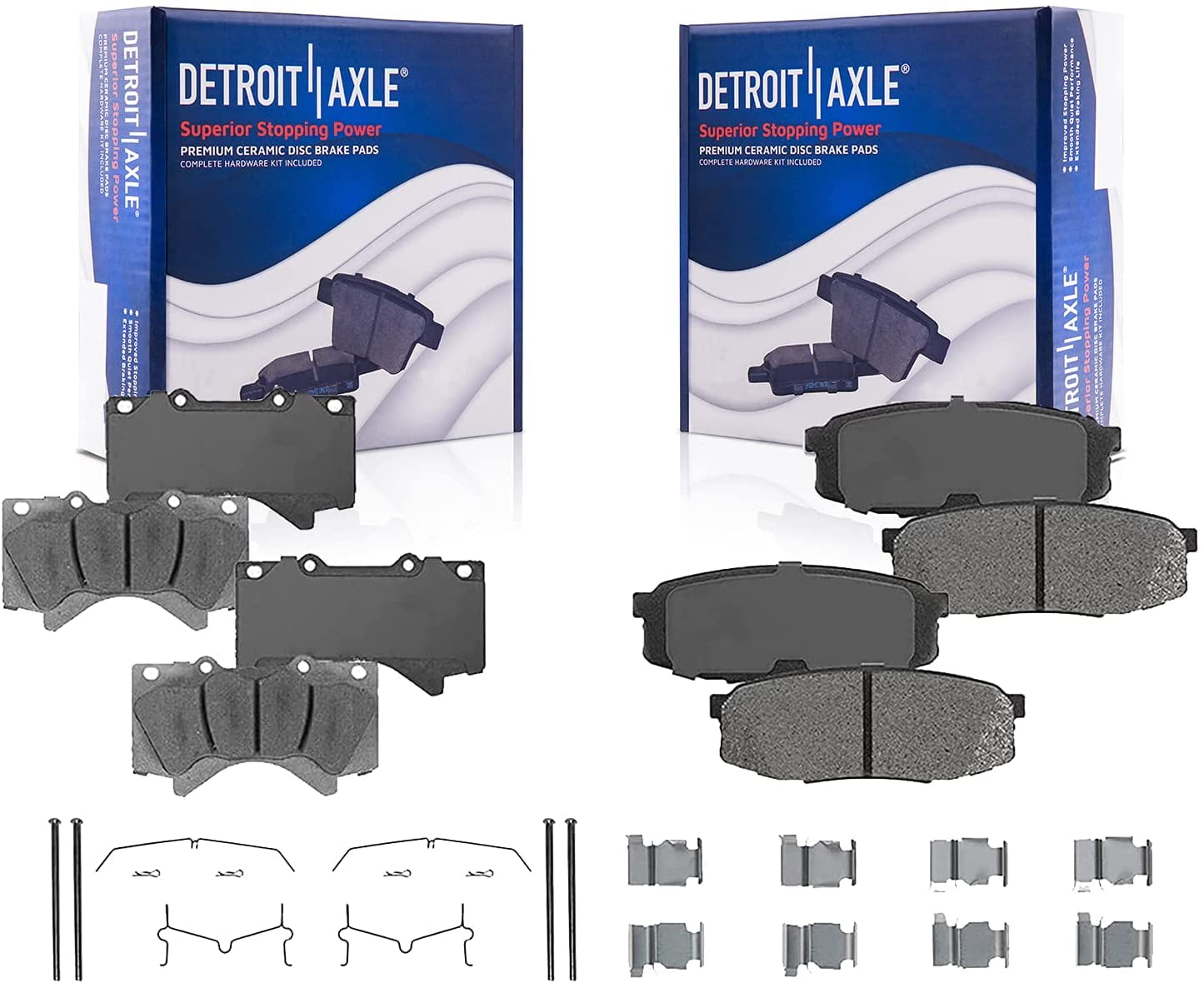 Detroit Axle Brake Pads For 2008 2021 Lexus LX570 Toyota Land Cruiser