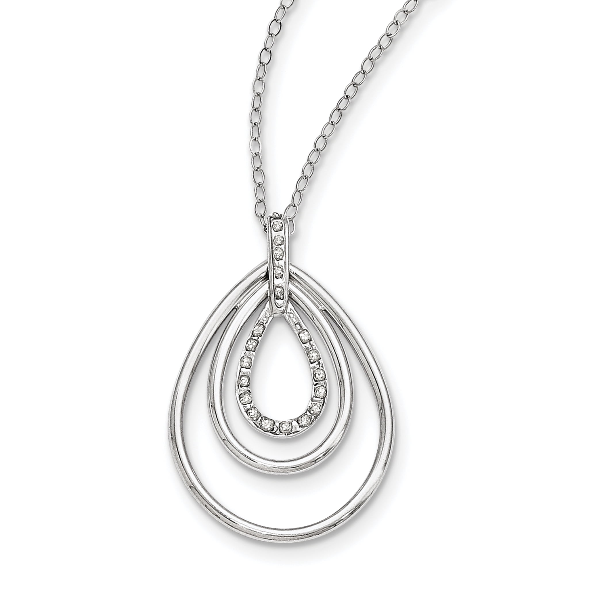 Diamond Fascination Diamond Mystique Sterling Silver Platinum Plated