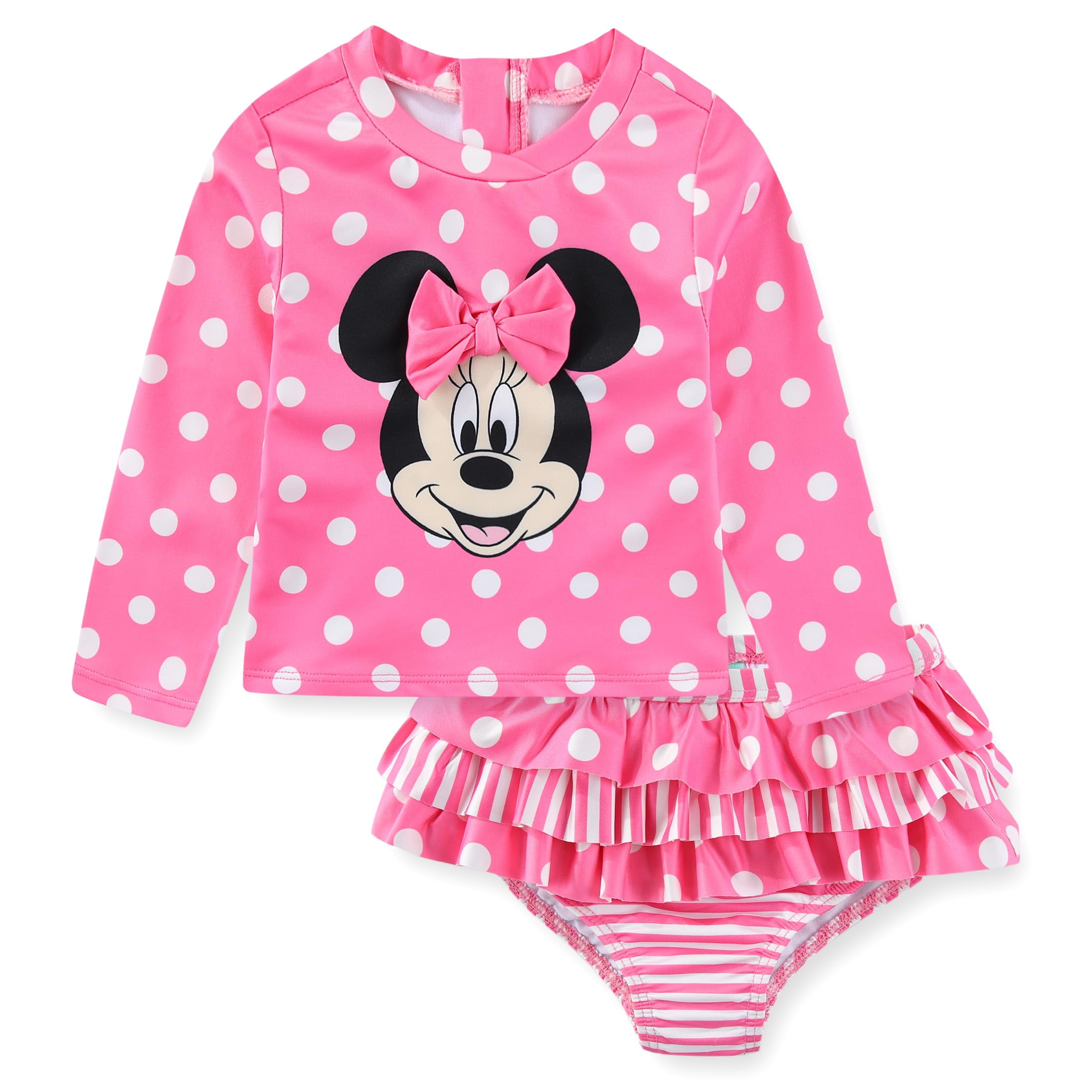 Disney Minnie Mouse UPF 50 Long Sleeve Rash Guard Bikini Bottom