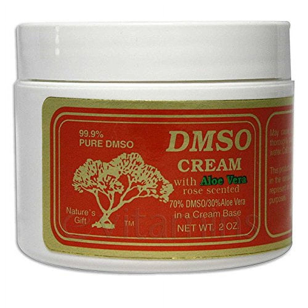 DMSO Cream With Aloe Vera Rose Scented 2 Oz Walmart