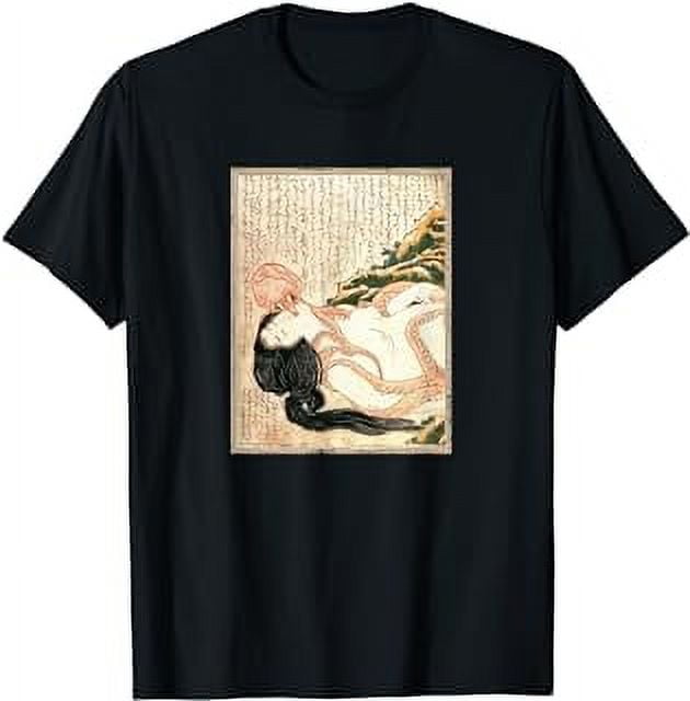 Dream Of Fisherman S Wife Katsushika Hokusai Japanese Art T Shirt