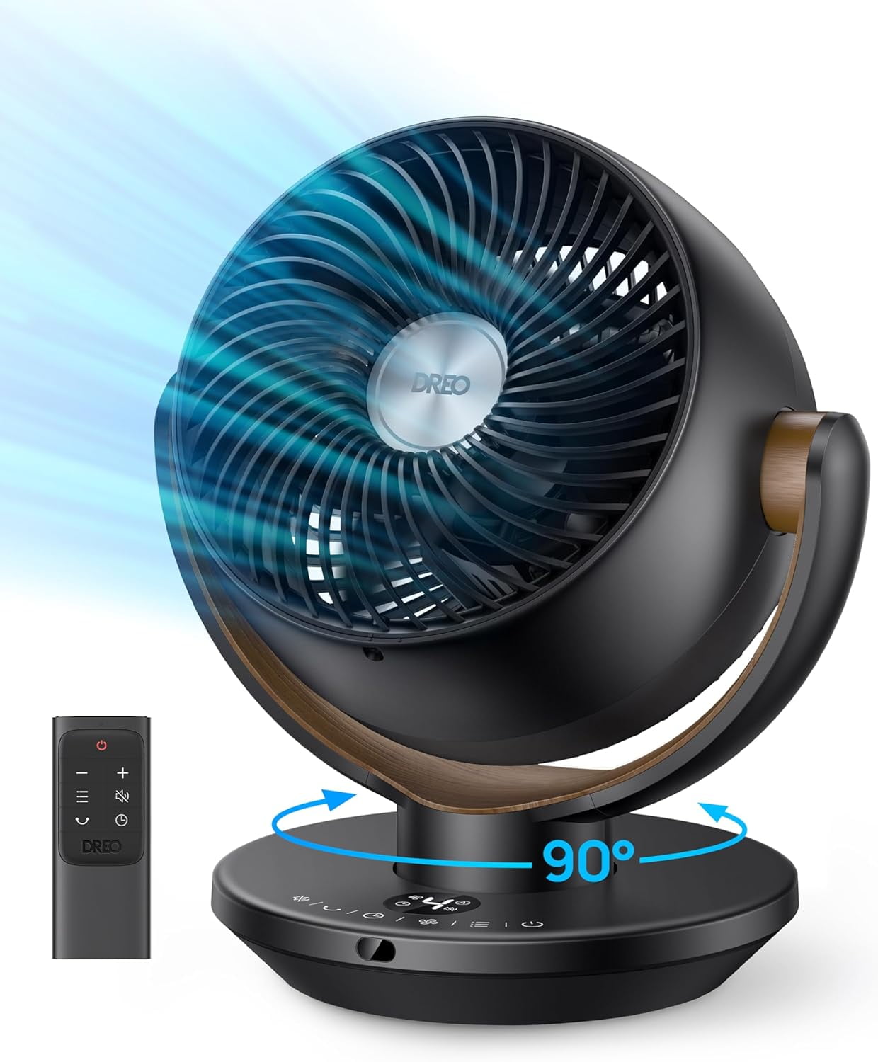 Dreo Fan For Bedroom Desk Air Circulator Fan With Remote 11 Inch