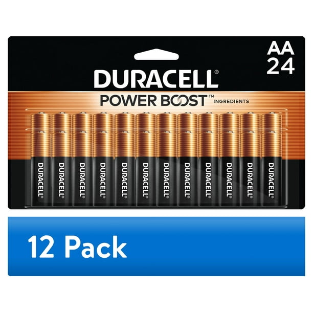 (12 pack) Duracell 1.5V Coppertop Alkaline AA Batteries 24 Pack