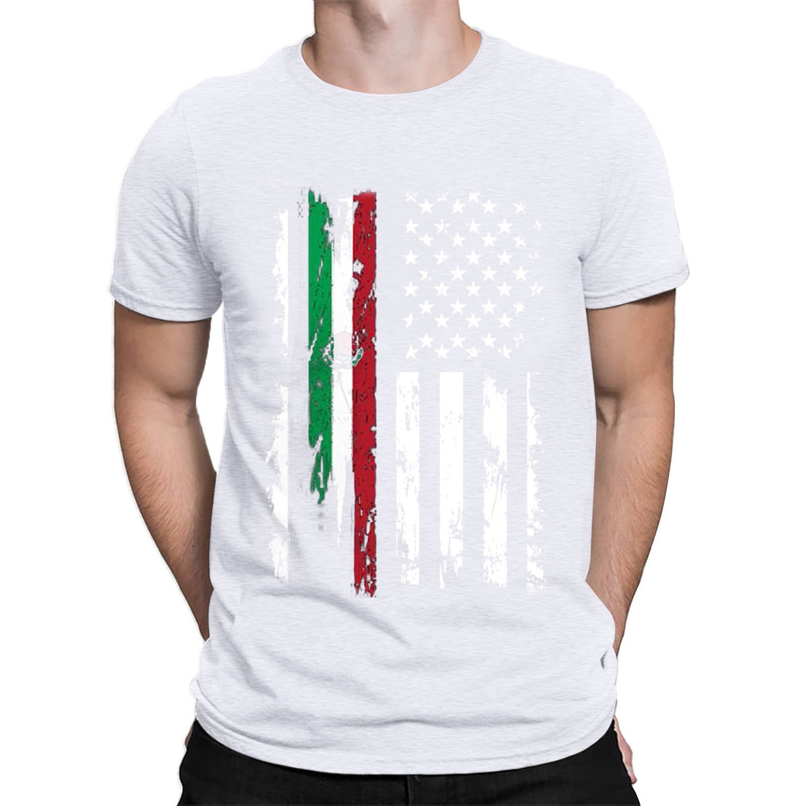 Dyfzdhu Independence Day T Shirts For Men Plus Size T Shirts Men S