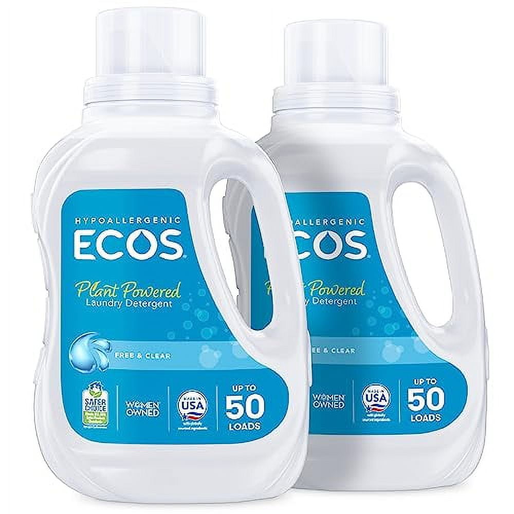 ECOS Laundry Detergent Liquid 100 Loads Dermatologist Tested Laundry