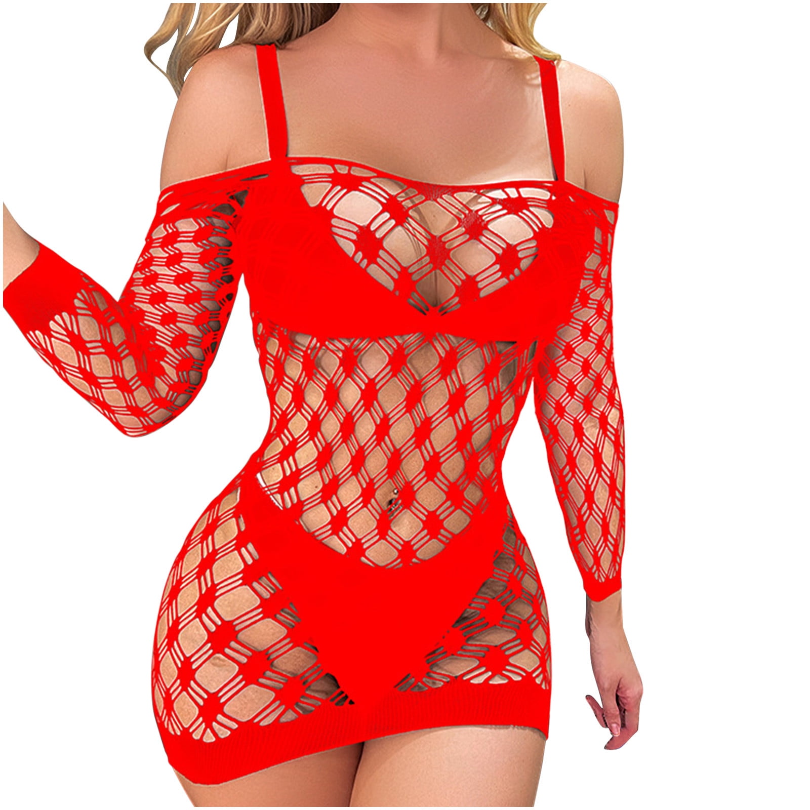 EDHITNR Sexy Lingerie for Women Naughty for Sex, Women's Sexy and Sexy Lingerie with A Large Chest Perspectiveand Uniform Desire Temptation Lace Exposure Set