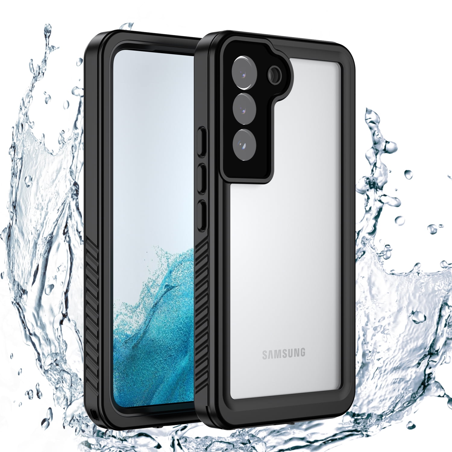 ELEHOLD For Samsung Galaxy S21 5G Waterproof Case Built In Screen