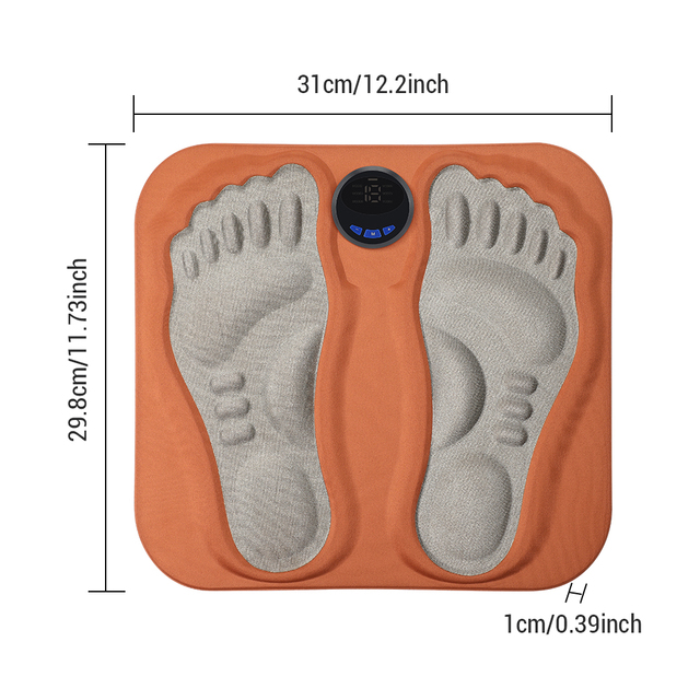 Ems Foot Massage Pad Microcurrent Pulse Leg Muscle Massager Modes